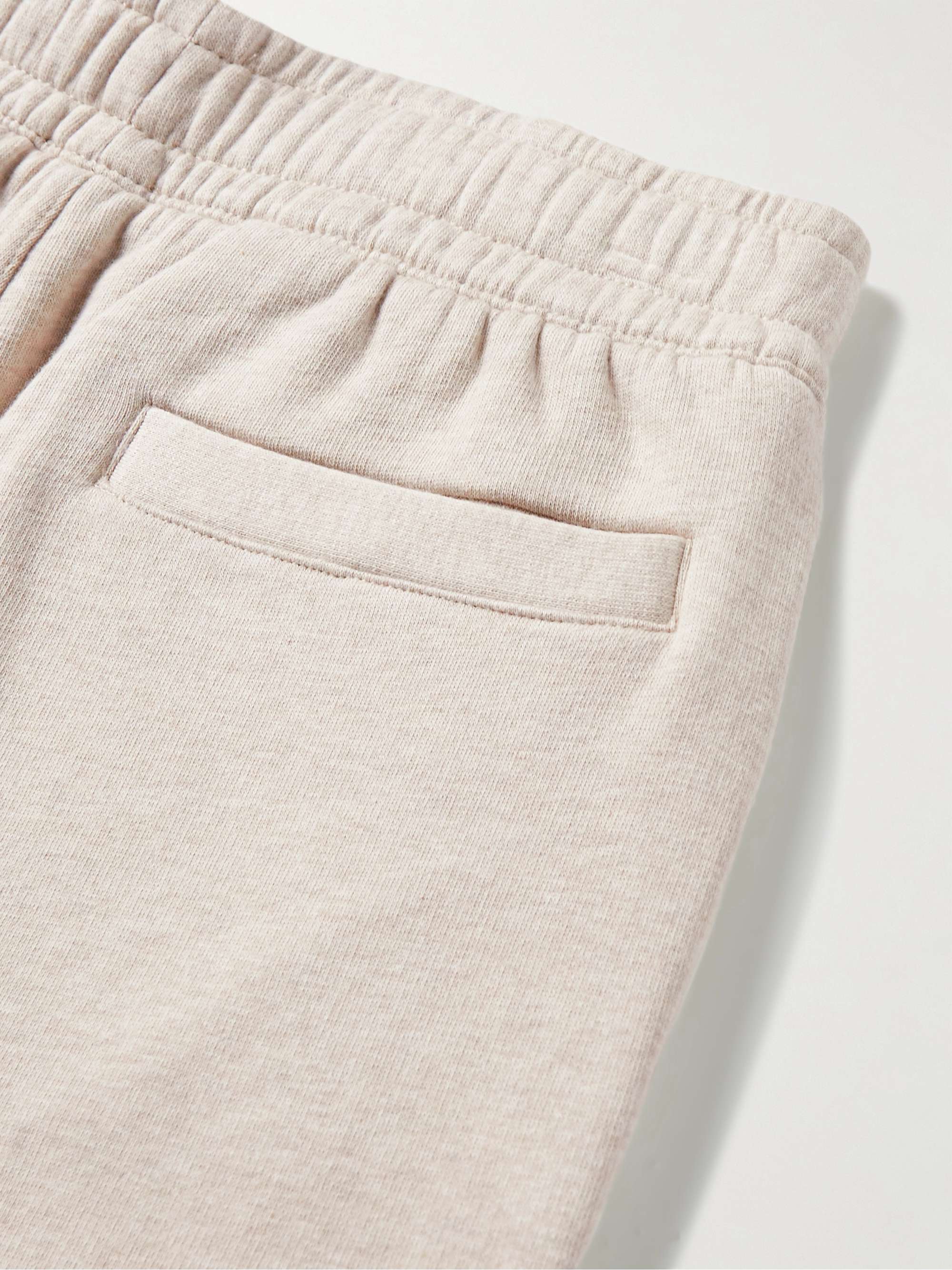 BURBERRY Tapered Logo-Embellished Cotton and Cashmere-Blend Jersey Sweatpants