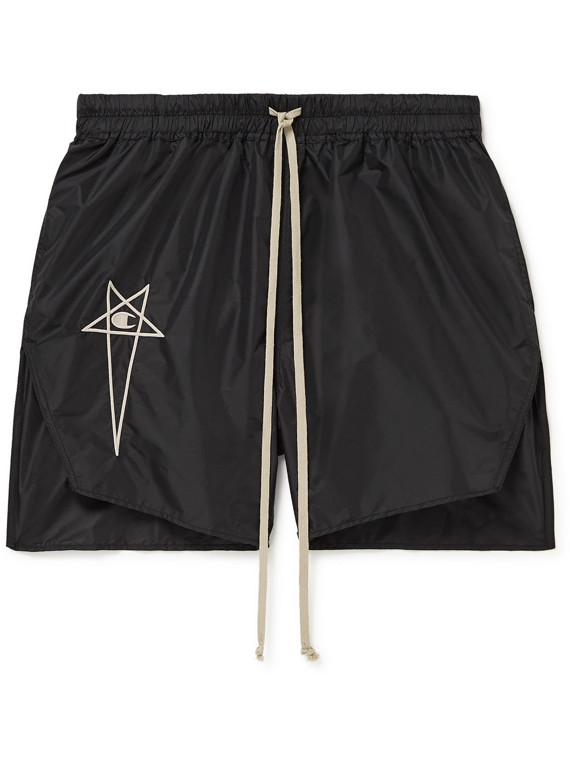 Champion Dolphin Logo-Embroidered Recycled Shell Drawstring Shorts