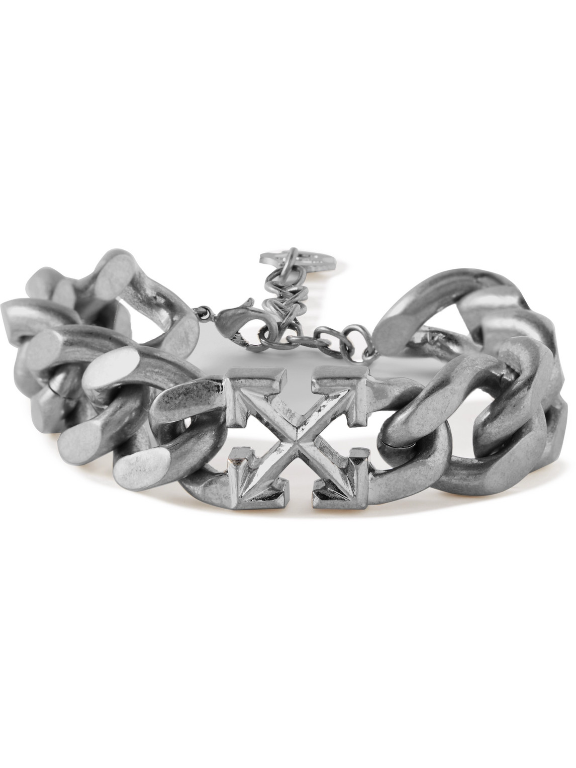 Mens Jewellery Bracelets Off-White c/o Virgil Abloh Textured Chain-link Bracelet in Metallic for Men 