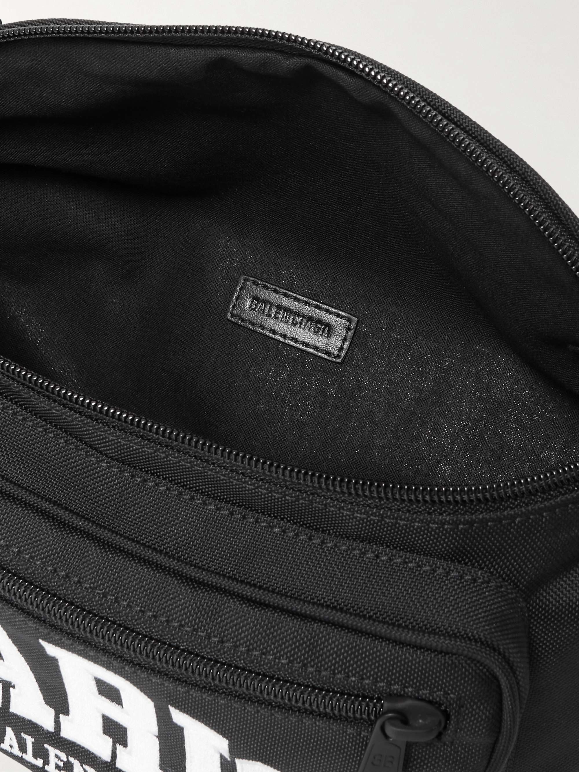 BALENCIAGA Explorer Logo-Appliquéd Recycled Canvas Belt Bag