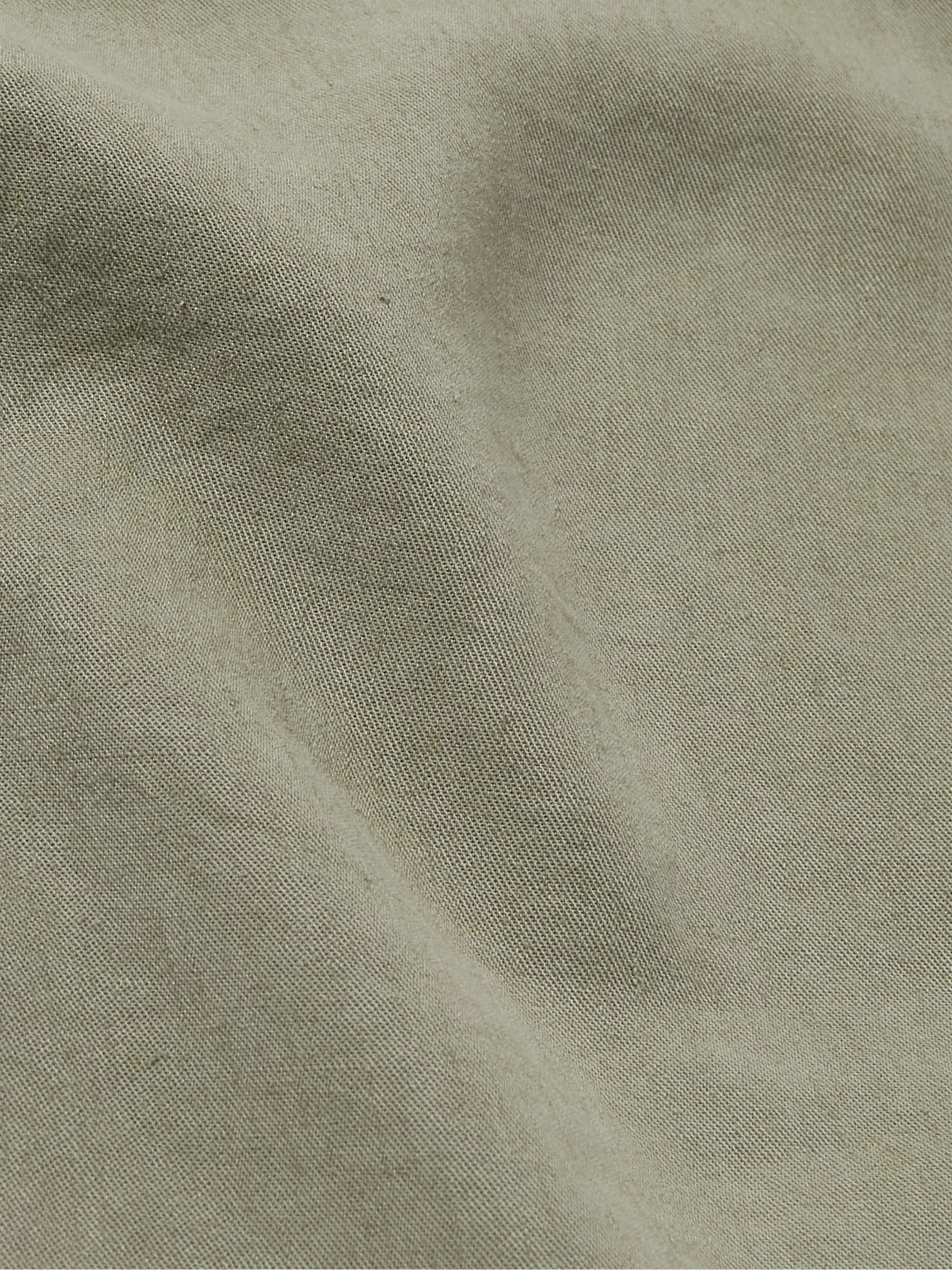 NN07 Miyagi Camp-Collar TENCEL Lyocell and Linen-Blend Shirt