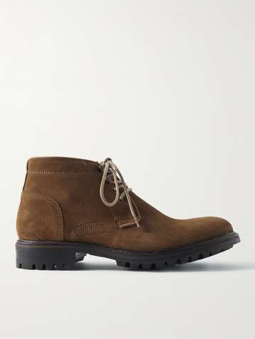 Mens Shoes Boots Chukka boots and desert boots Pretty Green Suede Nueva Desert Boots in Brown for Men 