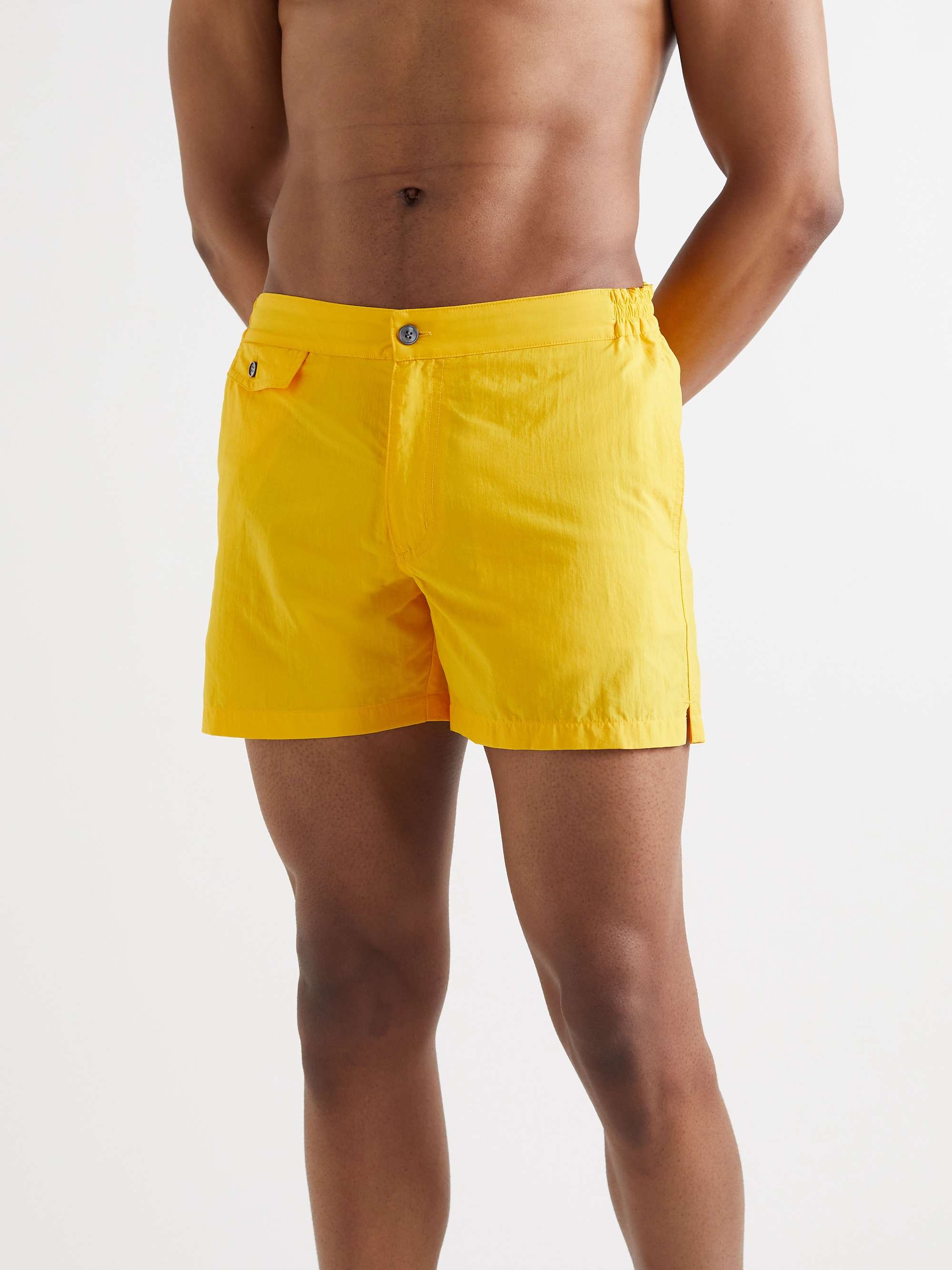 Mens Clothing Beachwear Boardshorts and swim shorts Orlebar Brown Yellow Blaze Mid-length Swim Shorts for Men 