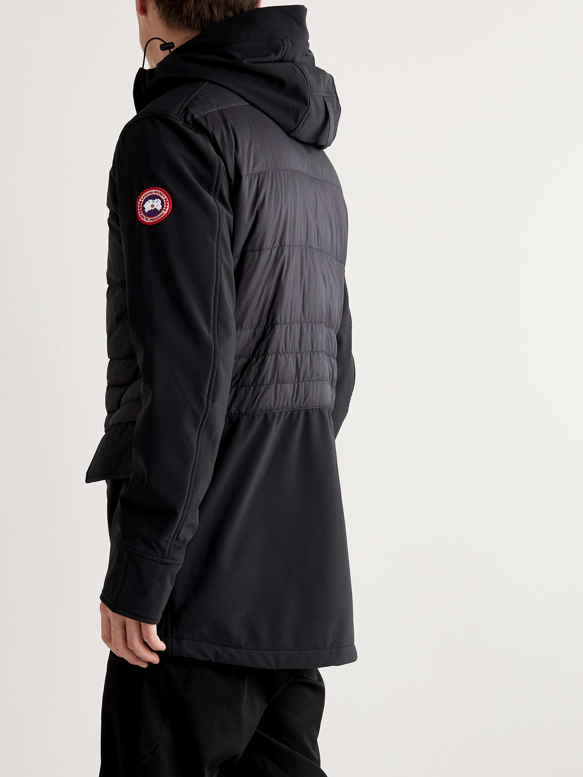 CANADA GOOSE Breton Panelled Quilted Ripstop and Shell Hooded Down Jacket