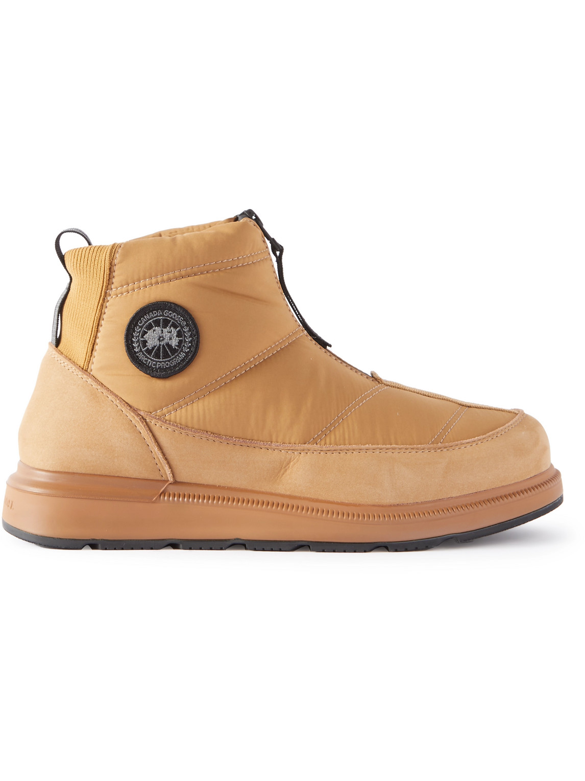 Canada Goose Crofton Leather-Trimmed Quilted Shell Boots