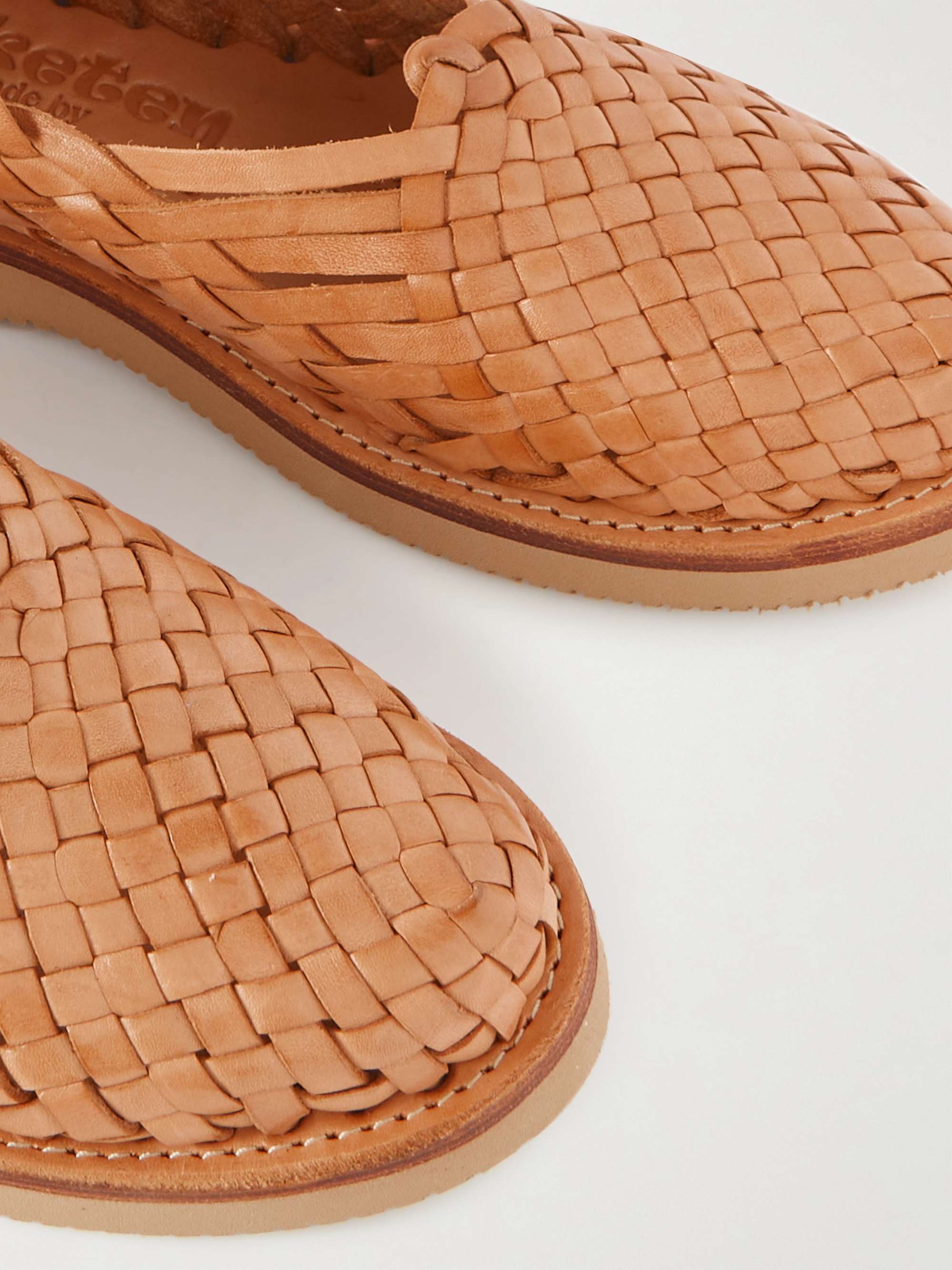 YUKETEN Leo Woven Leather Sandals