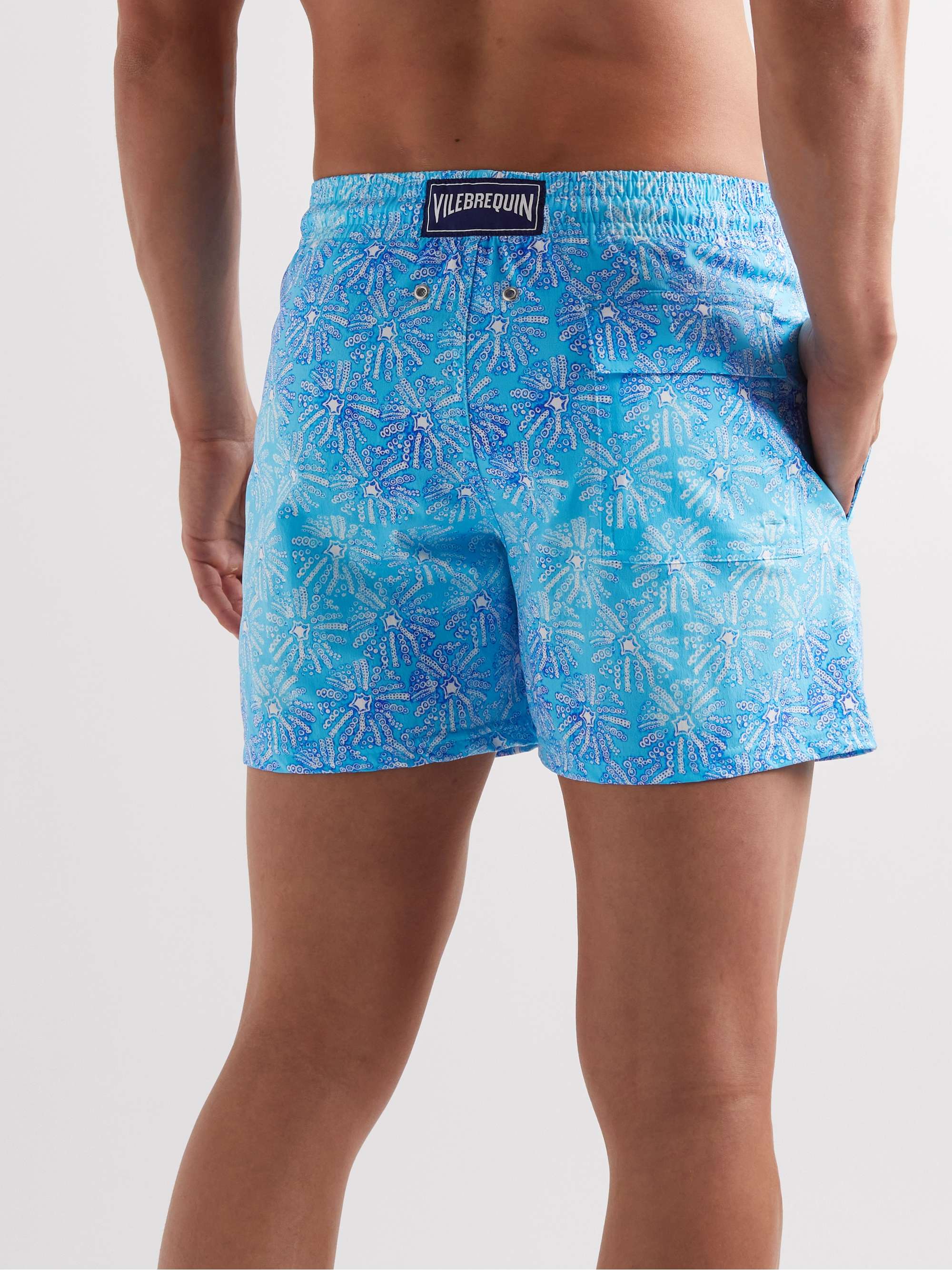 VILEBREQUIN Moonrise Straight-Leg Mid-Length Printed Swim Shorts