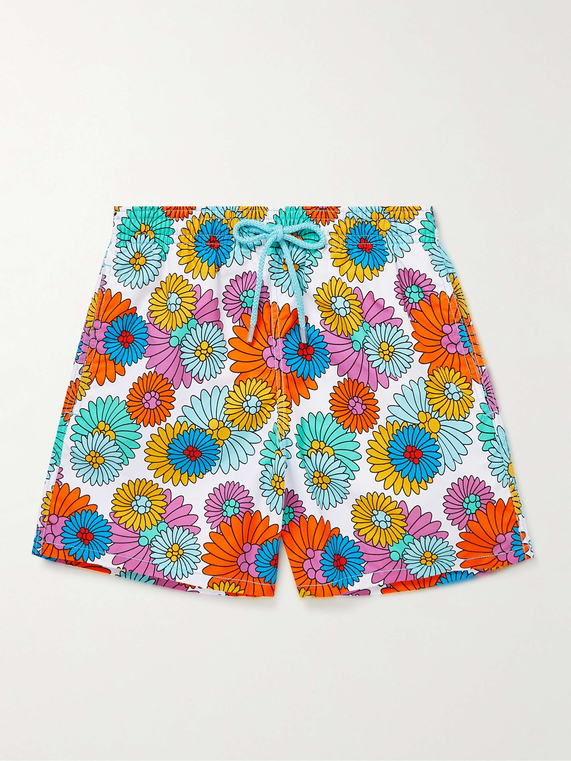 VILEBREQUIN Slim-Fit Mid-Length Printed Recycled Swim Shorts