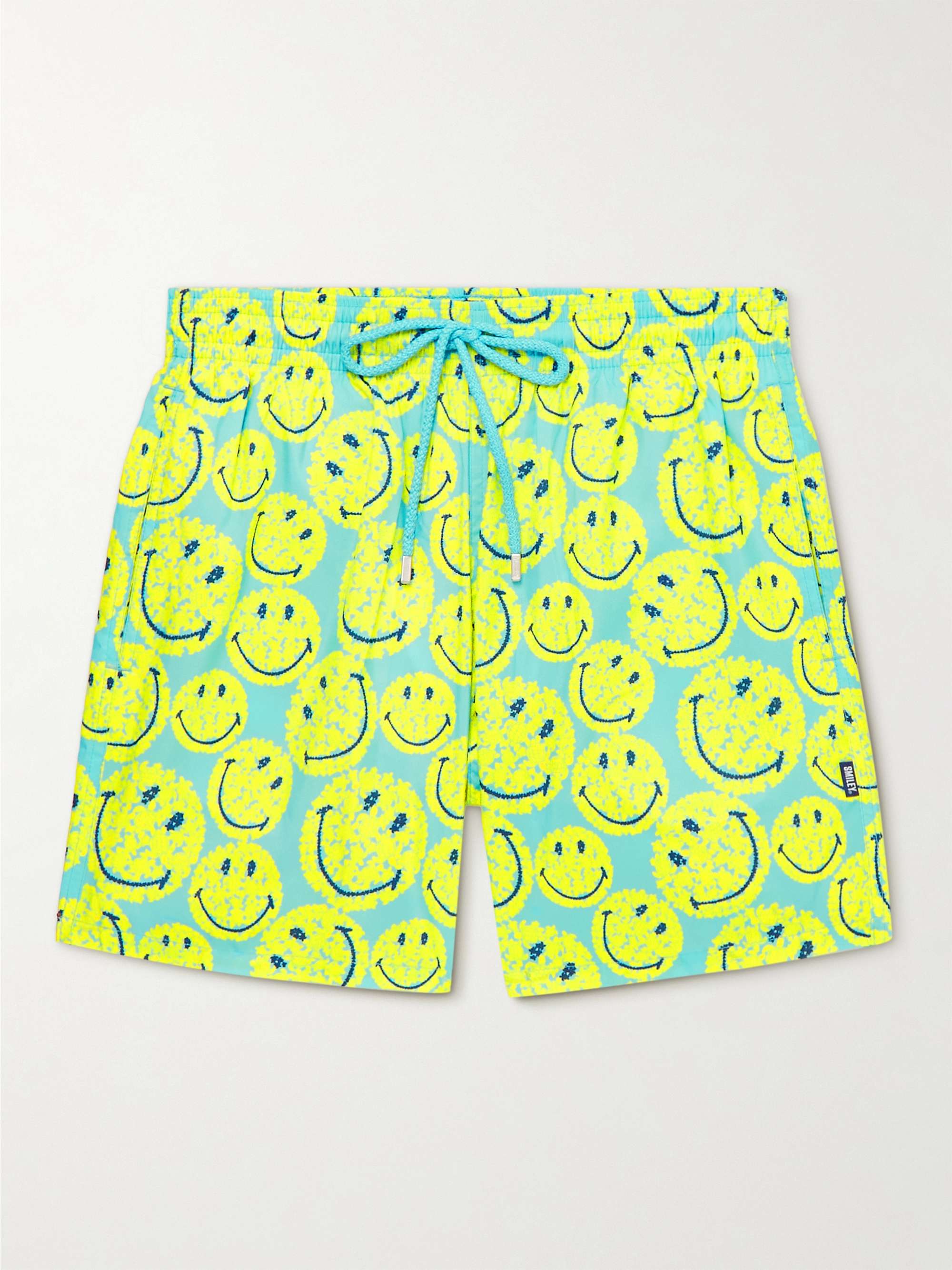 VILEBREQUIN Smiley Face Straight-Leg Short-Length  Printed Swim Shorts