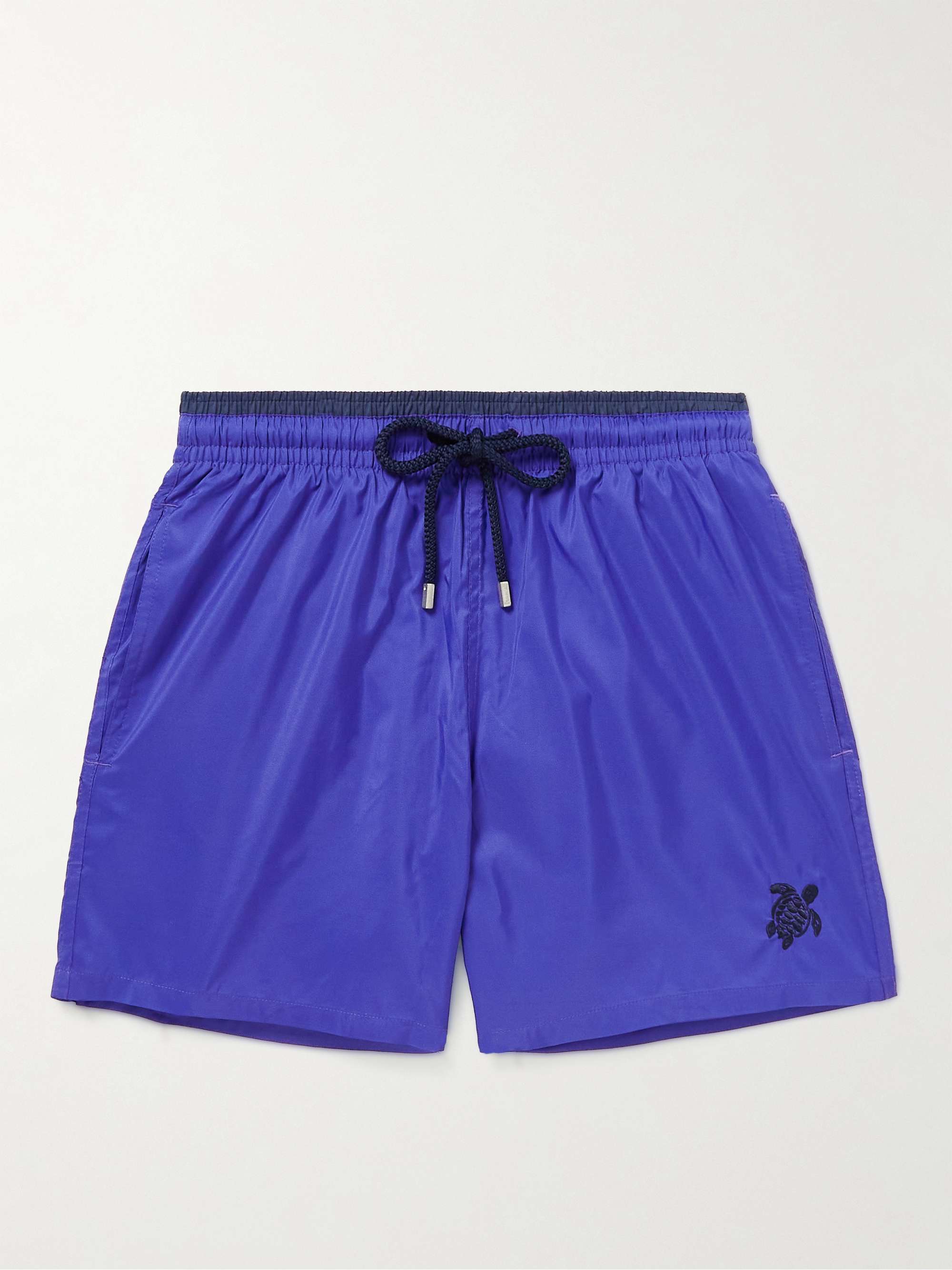 VILEBREQUIN Mokami Mid-Length Embroidered Recycled Swim Shorts