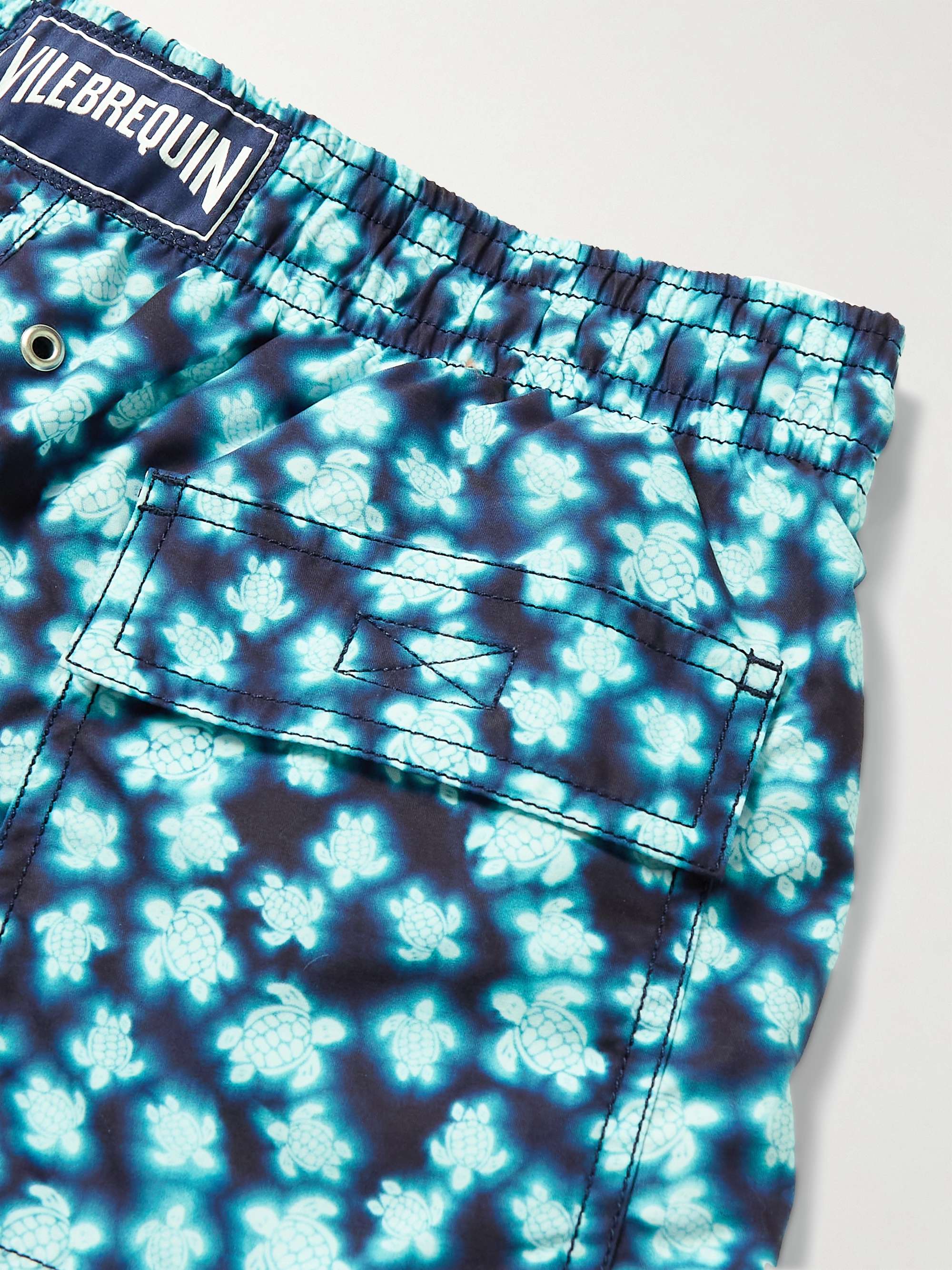 VILEBREQUIN All Over Turtle Mid-Length Printed Recycled Swim Shorts