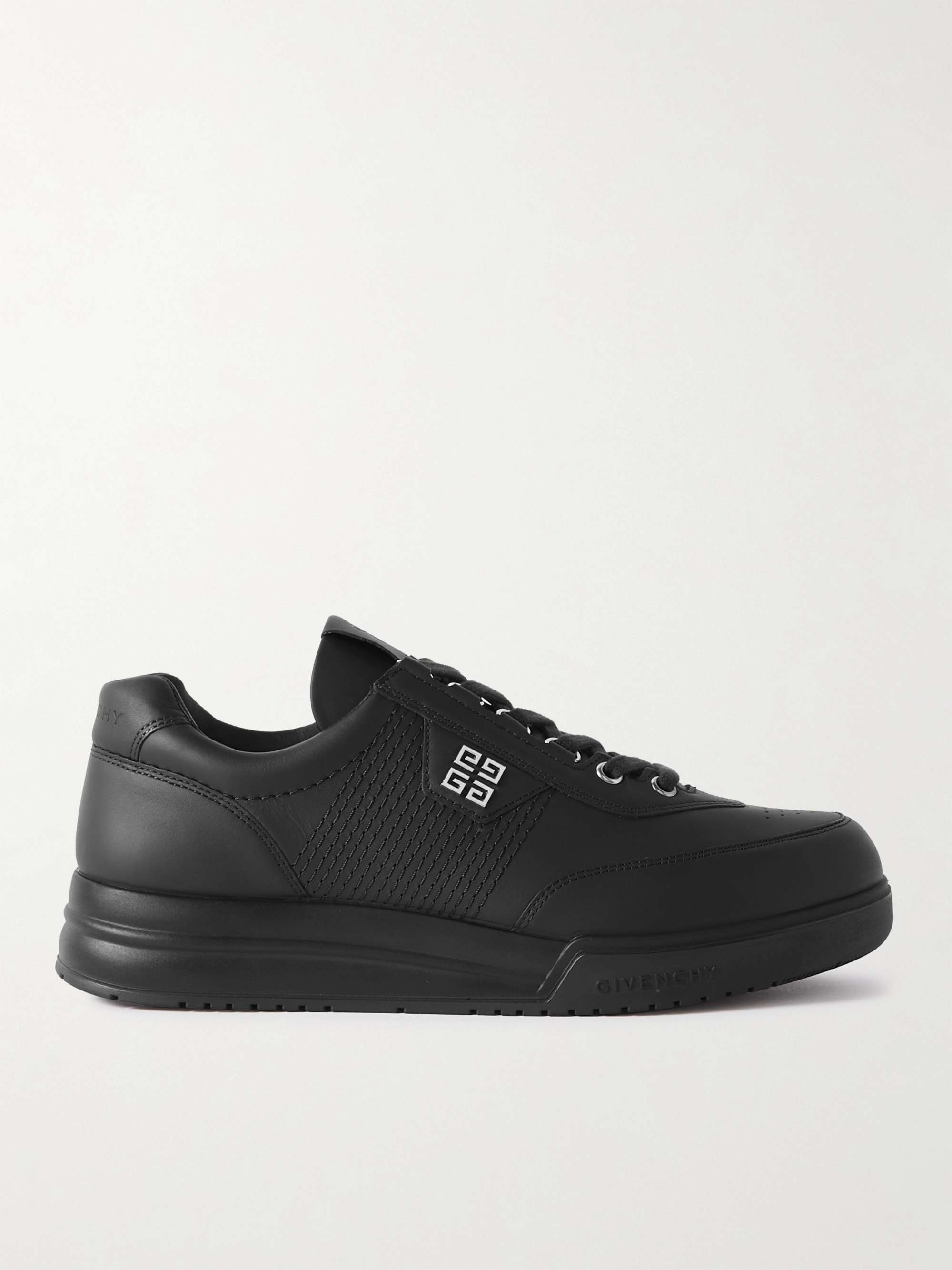 GIVENCHY G-4 Logo-Appliquéd Leather Sneakers