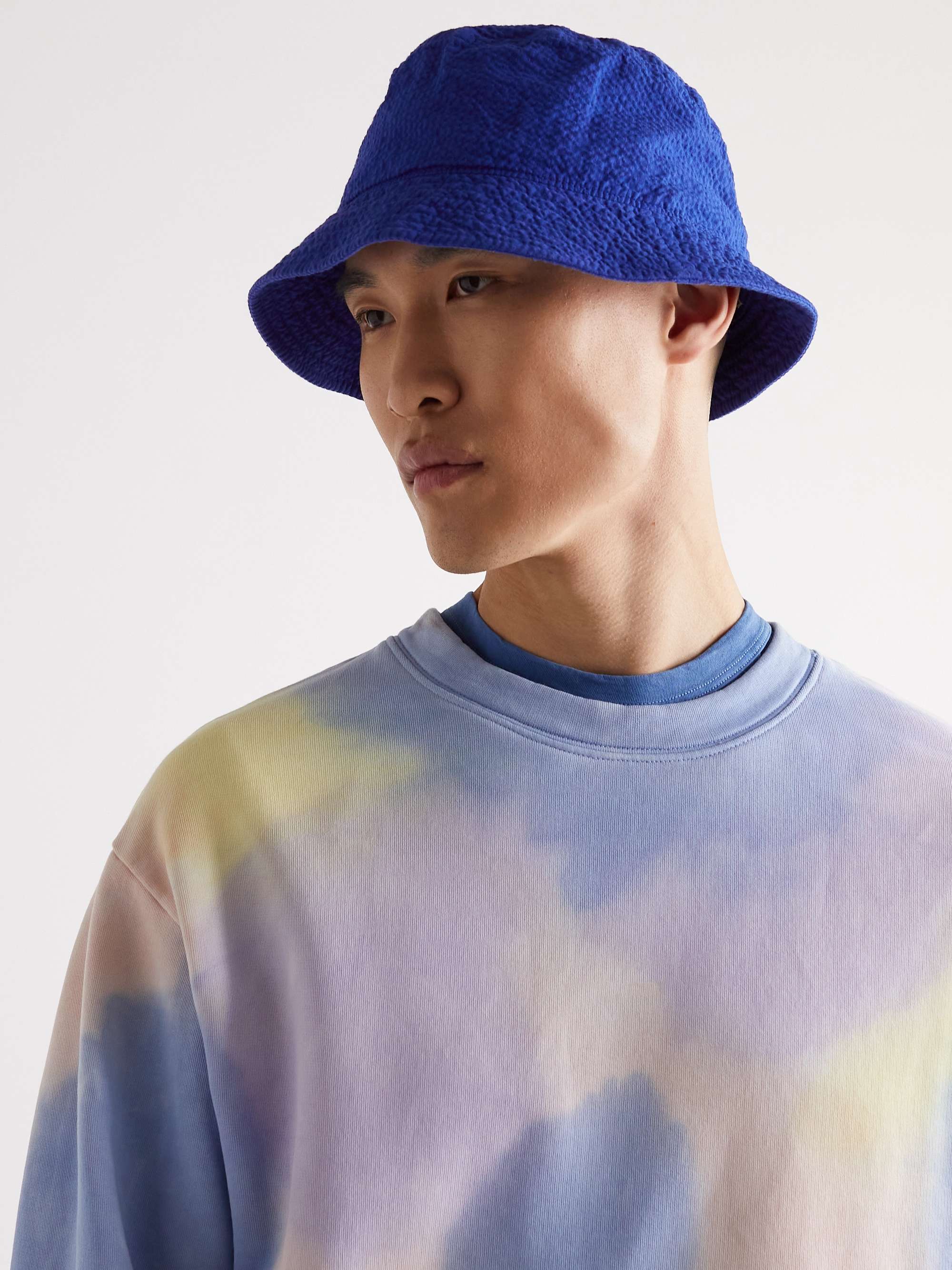 Navy Embroidered GORE-TEX Bucket Hat | NANAMICA | MR PORTER