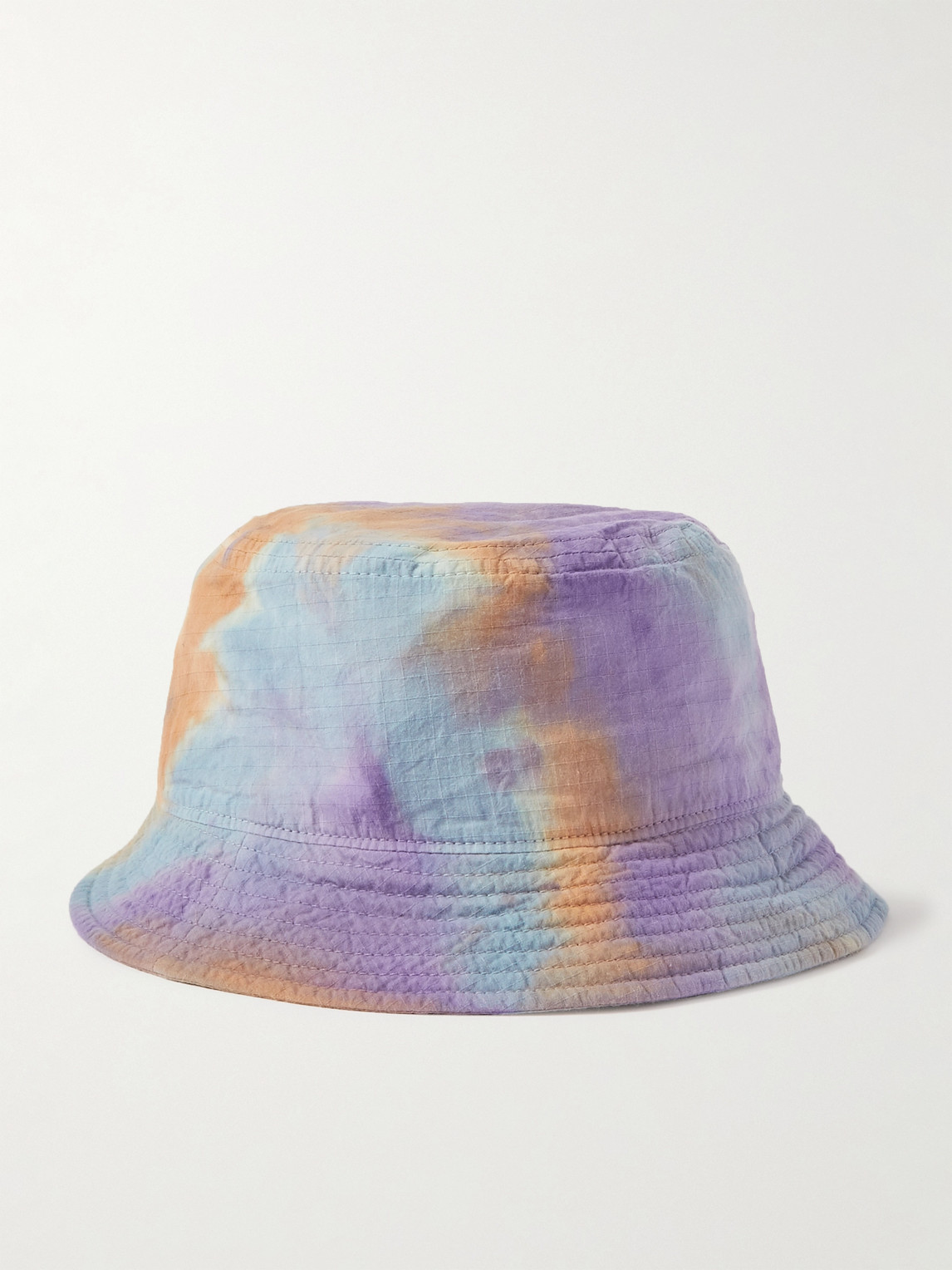 Anonymous Ism Tie-dyed Cotton-ripstop Bucket Hat In Multi