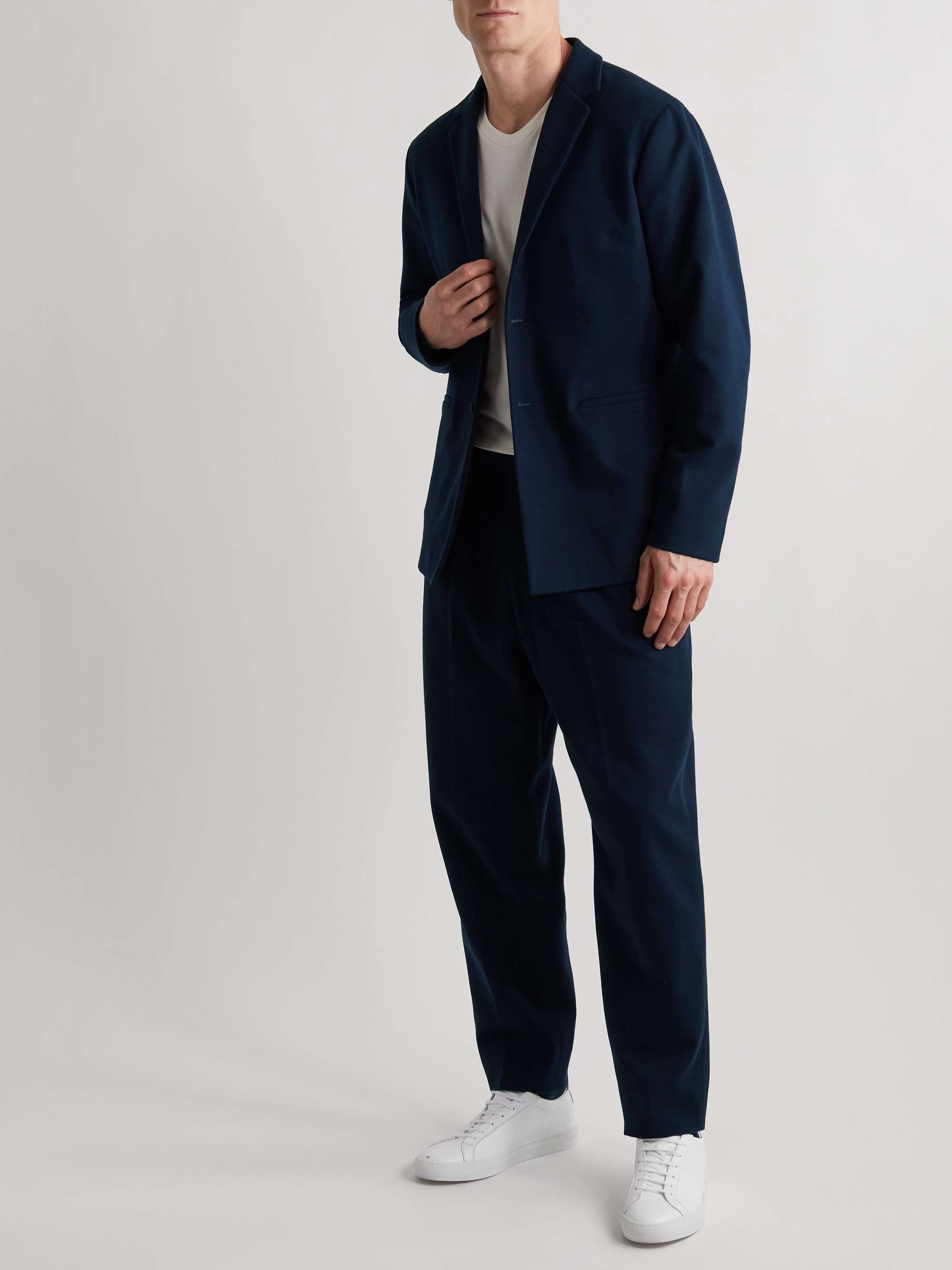 SUNSPEL + Casely Hayford Ekow Waffle-Knit Cotton-Blend Suit Jacket