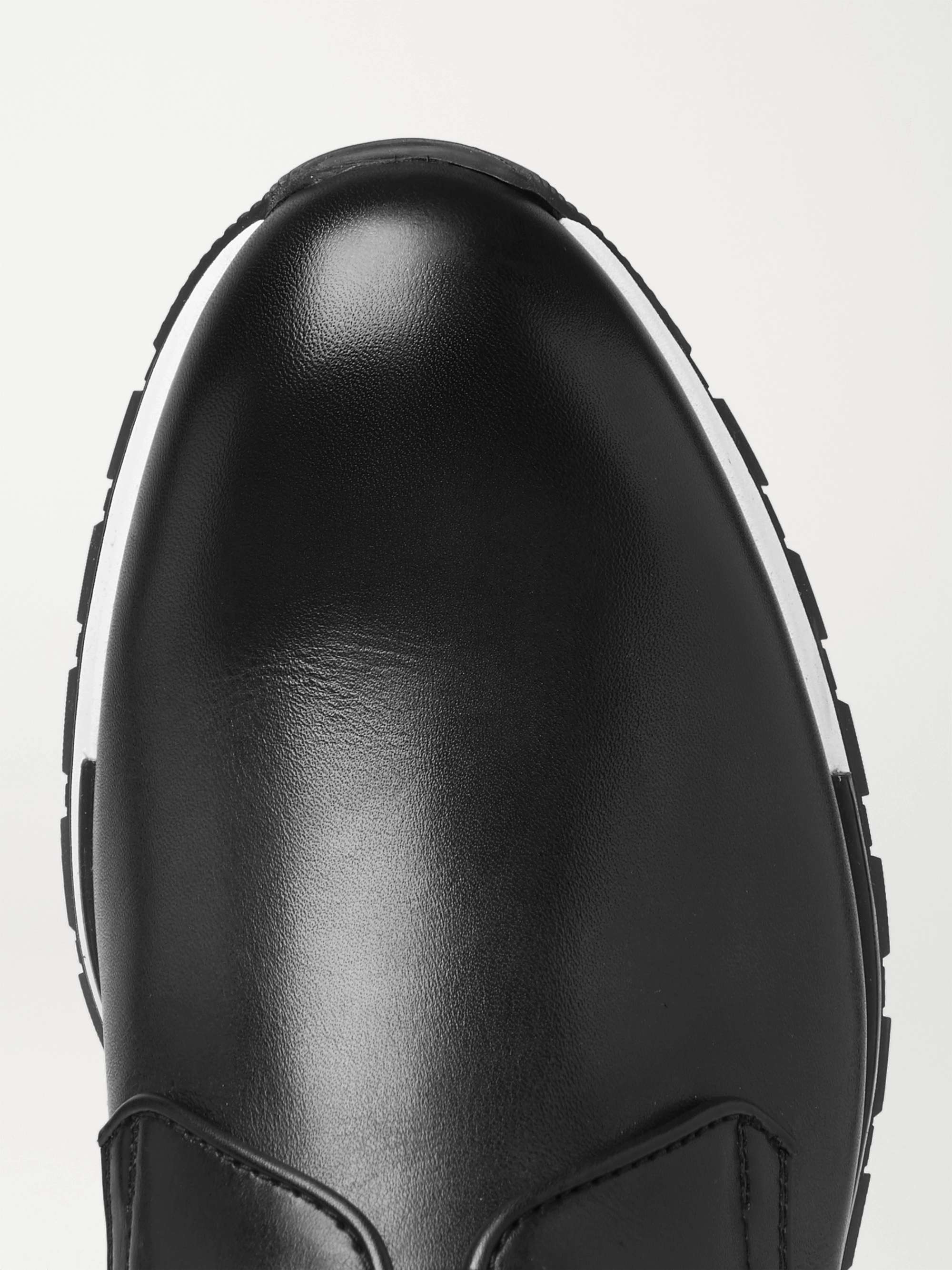 BERLUTI Fast Track Logo-Embossed Leather Sneakers