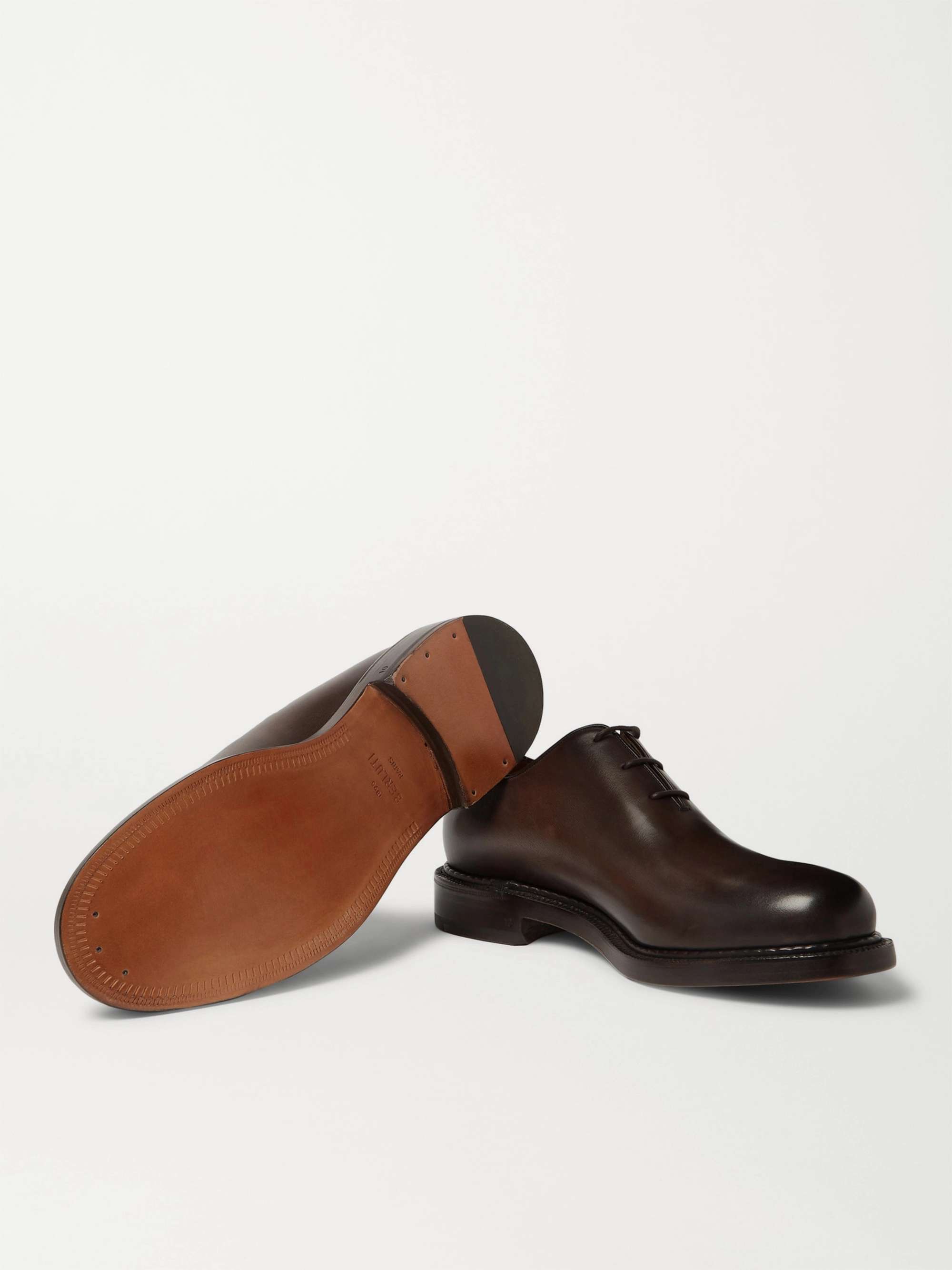 BERLUTI 1895 Venezia Leather Oxford Shoes