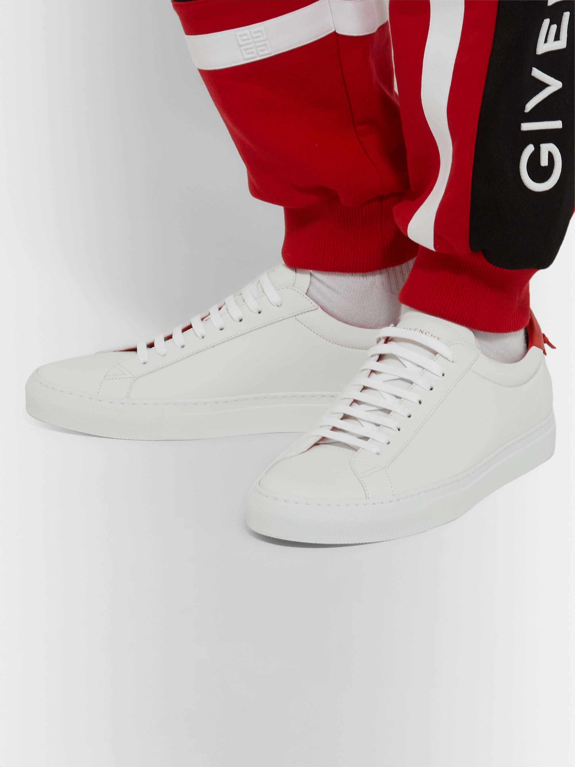 White Urban Street Leather Sneakers 