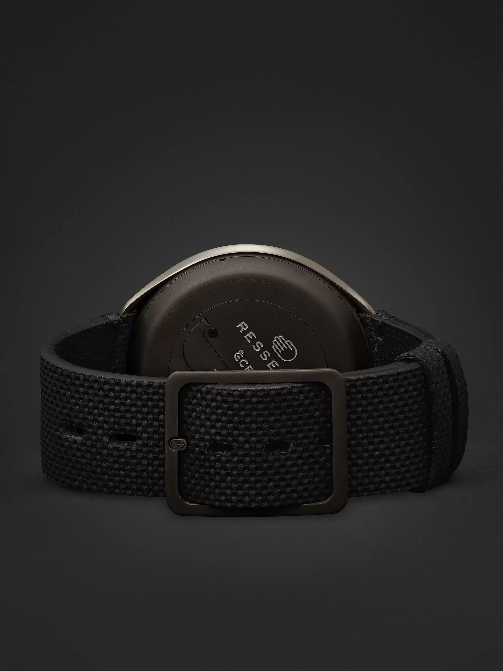 RESSENCE Type 2A Automatic 45mm Titanium and Leather Watch with Smart Crown Technology