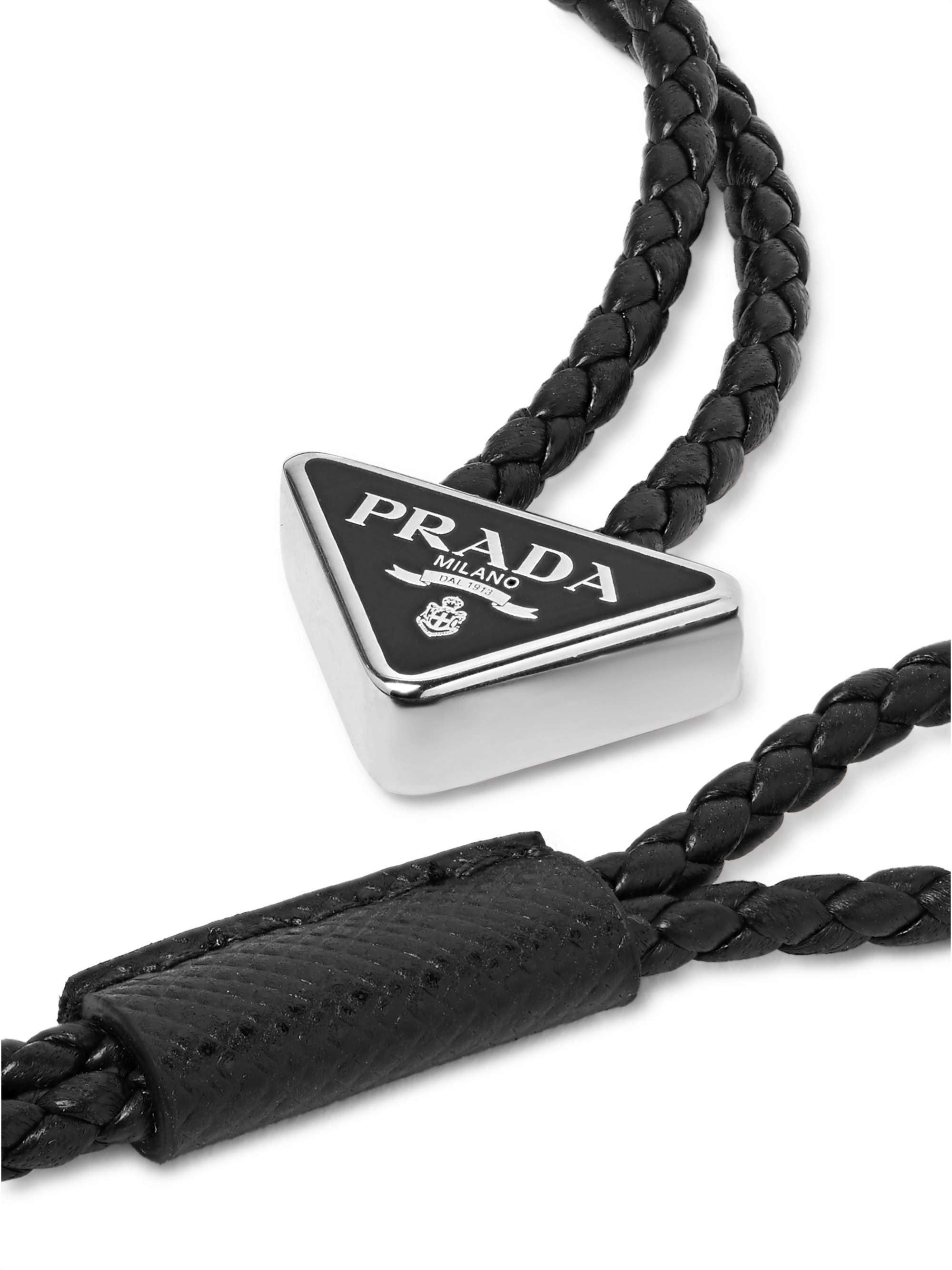 PRADA Woven Leather Bracelet