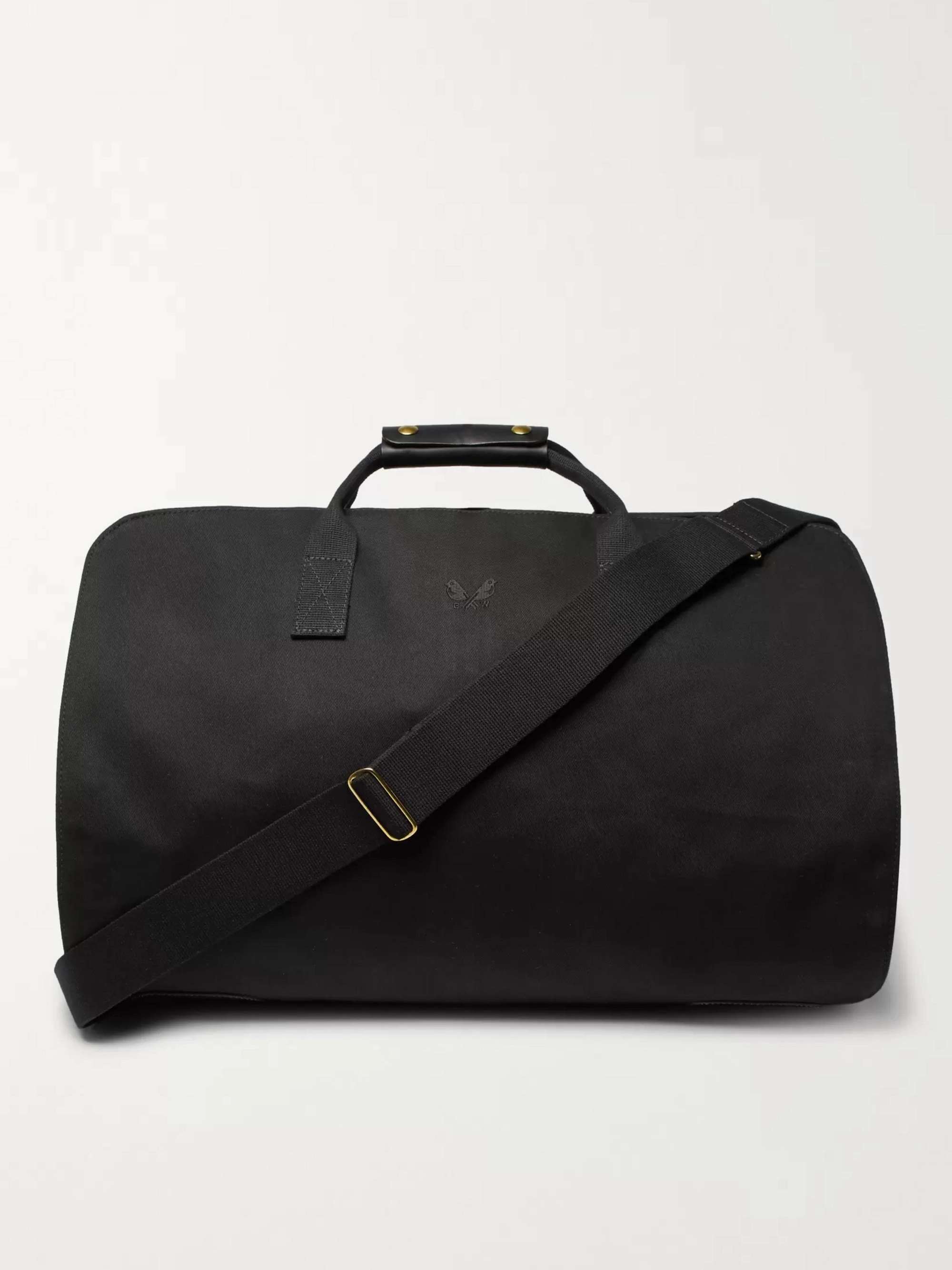 WANT Les Essentiels Synthetic Kelowna Leather-trimmed Nylon Holdall in Black for Men Mens Bags Duffel bags and weekend bags 