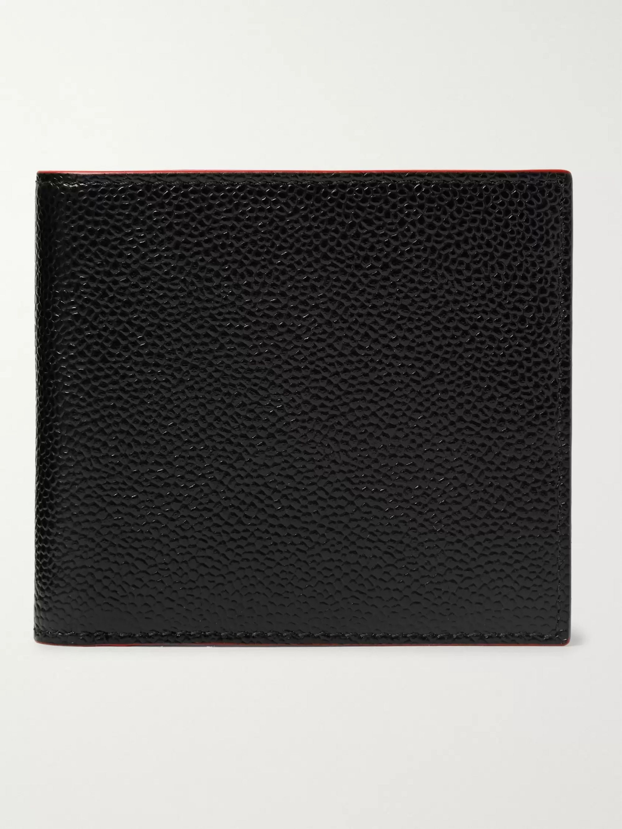 Black Pebble-Grain Leather Billfold Wallet | Thom Browne | MR PORTER