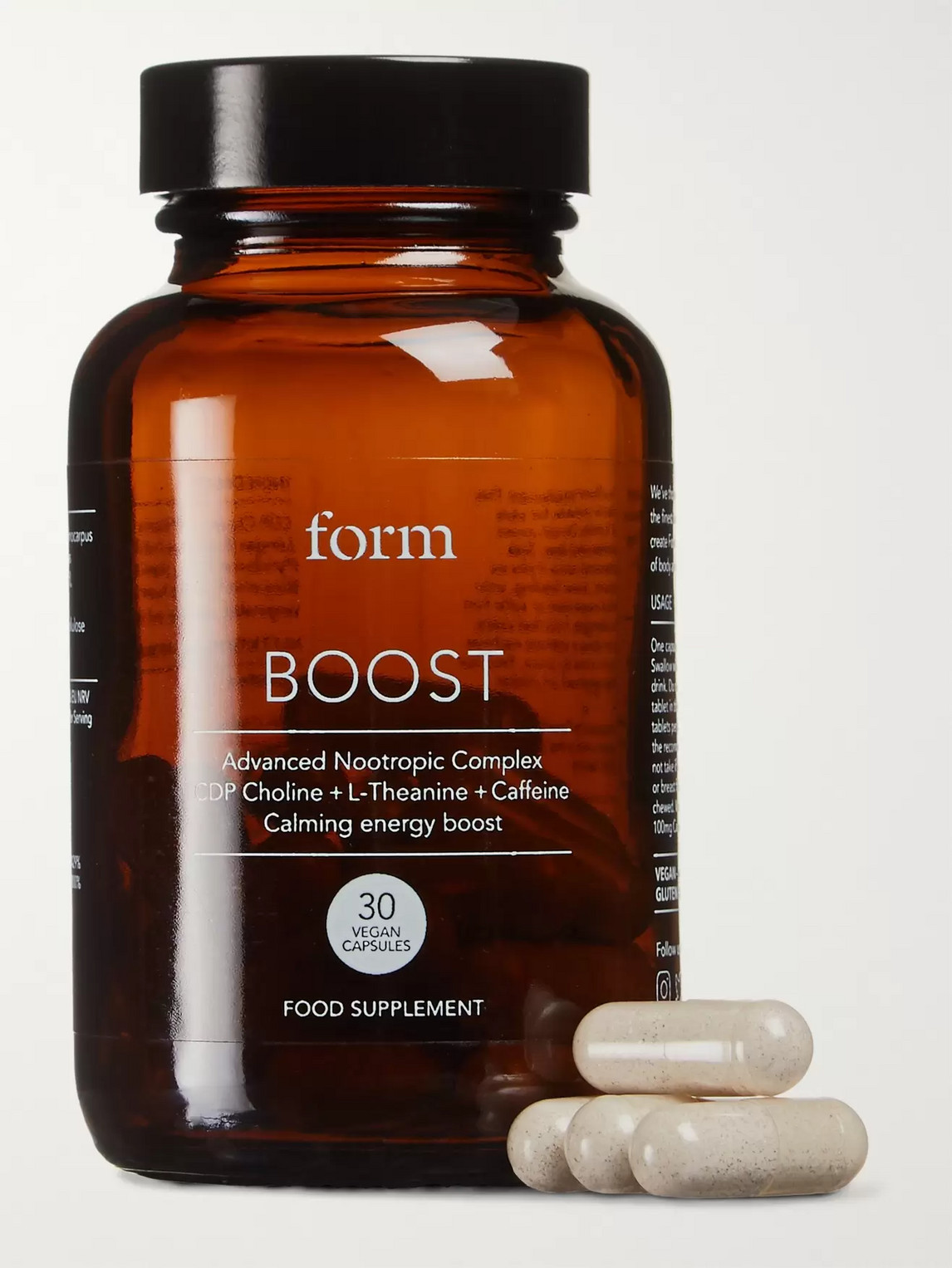 Form Nutrition Boost Supplement, 30 Capsules In Colorless