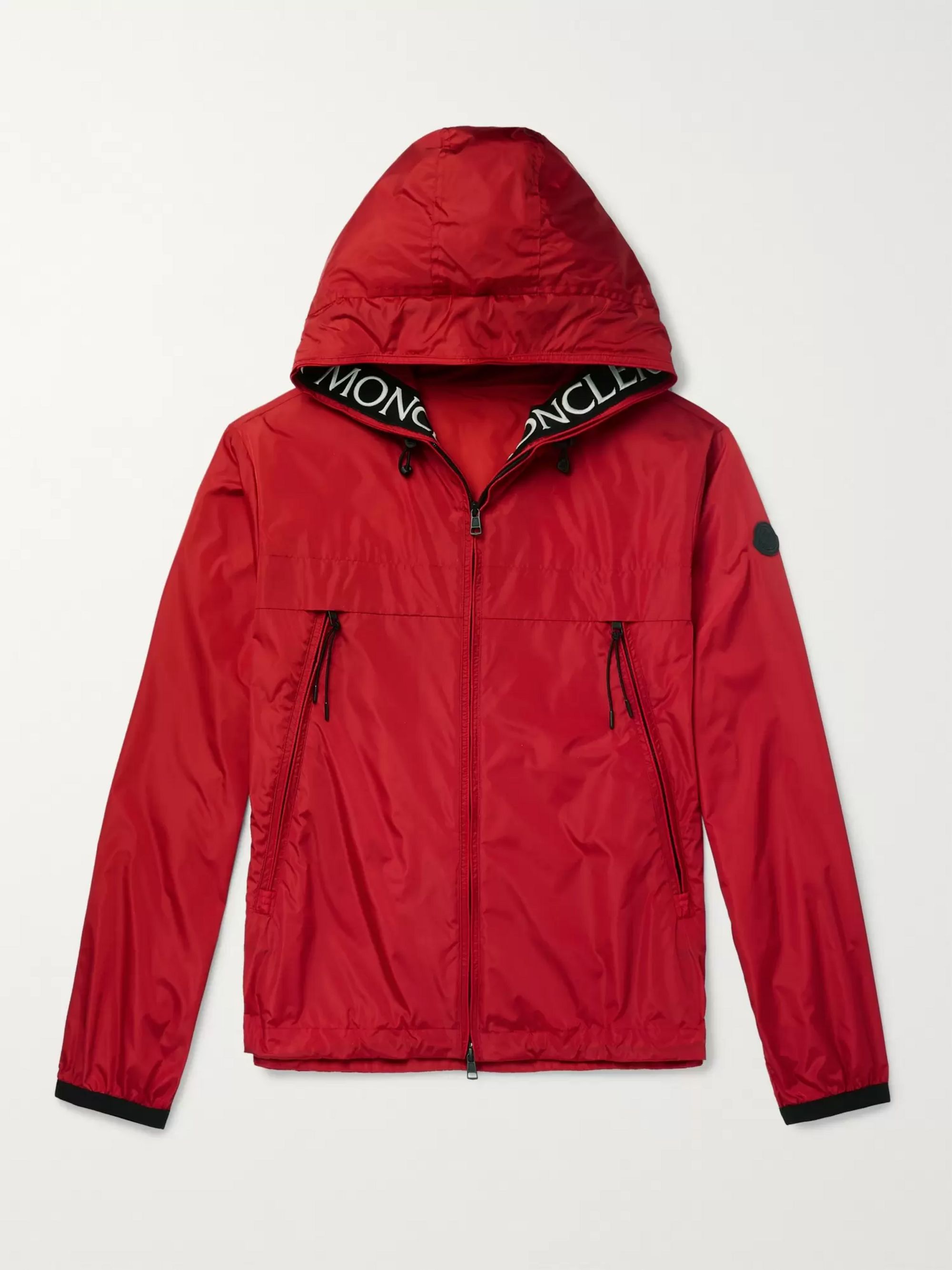 Red Massereau Logo-Embroidered Hooded 