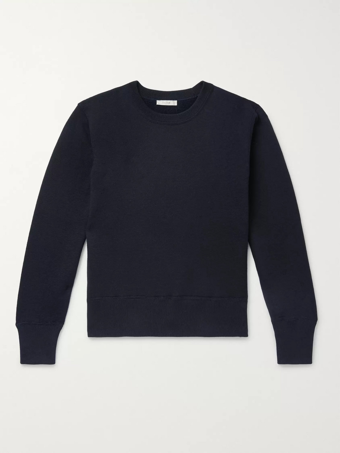 THE ROW NICOLAS COTTON AND CASHMERE-BLEND SWEATER