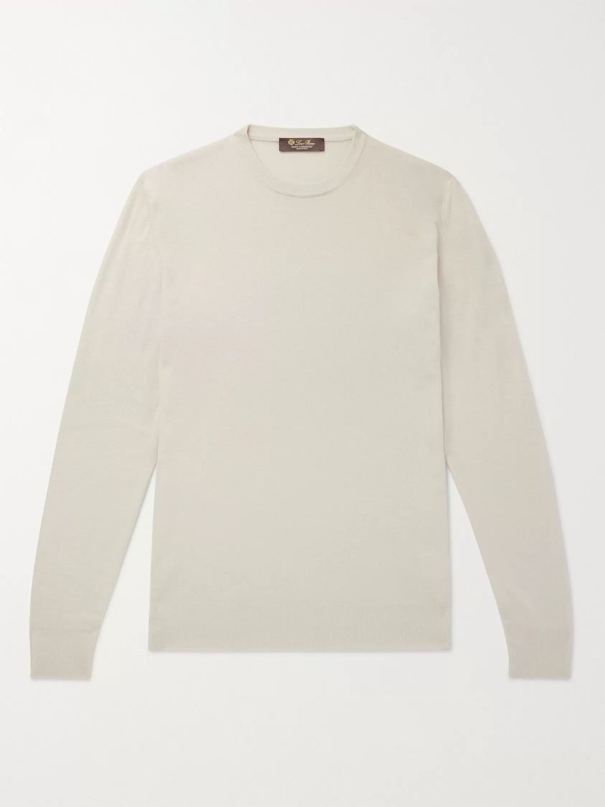 Beige Slim-Fit Baby Cashmere Sweater | LORO PIANA | MR PORTER