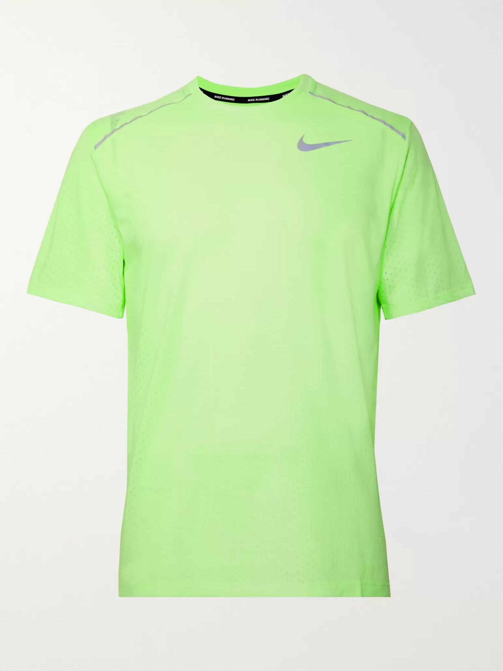 neon green nike shirt
