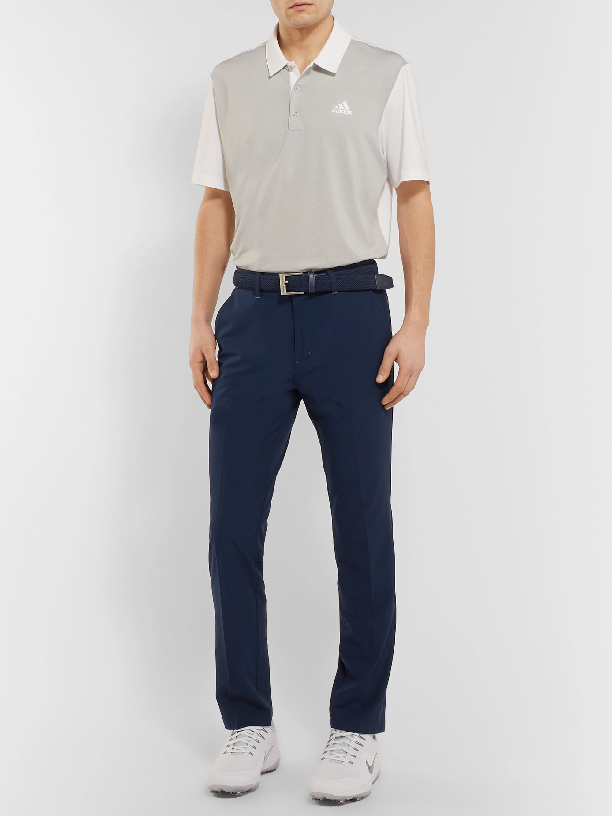 adidas navy golf trousers
