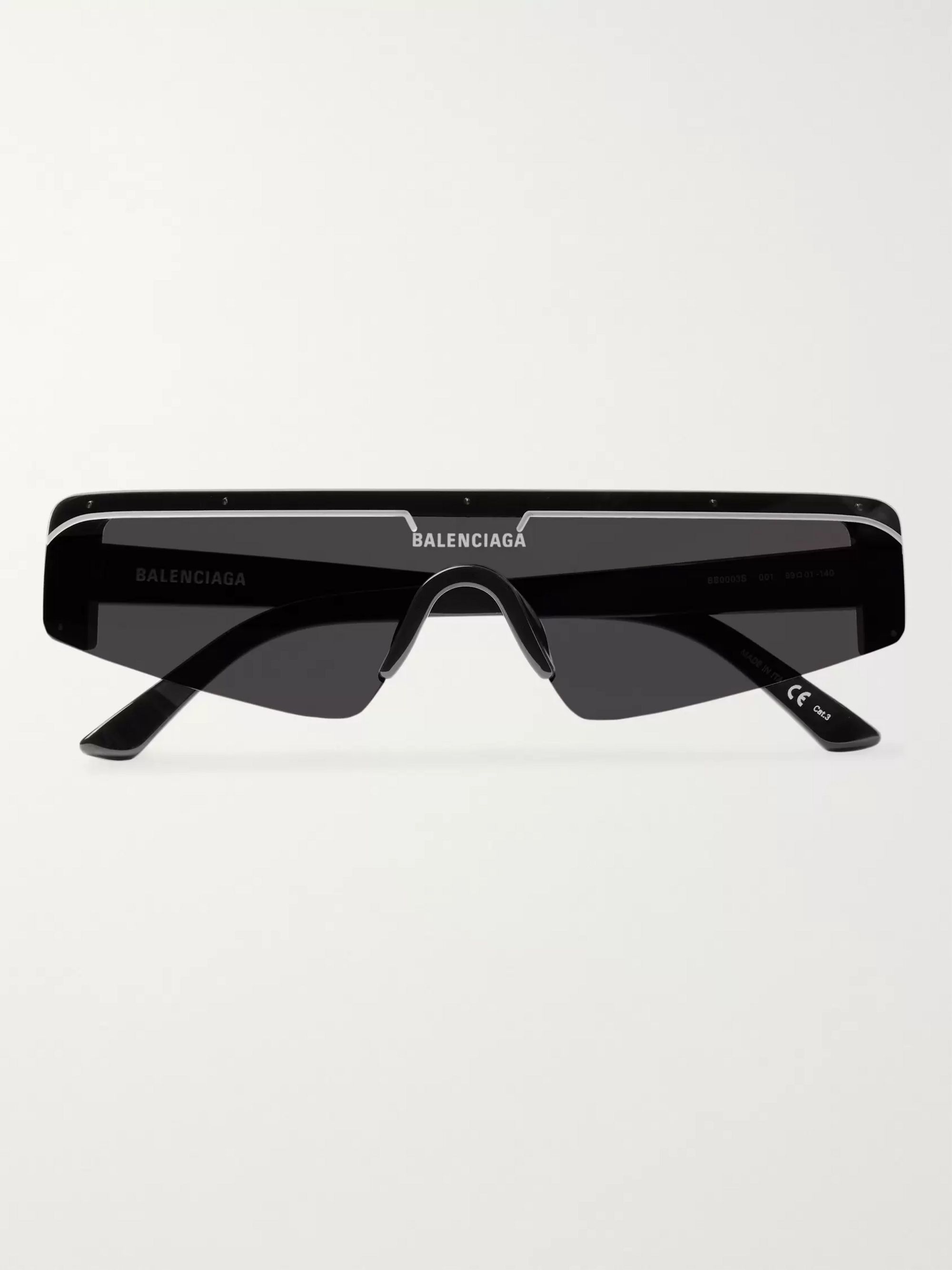 black balenciaga sunglasses