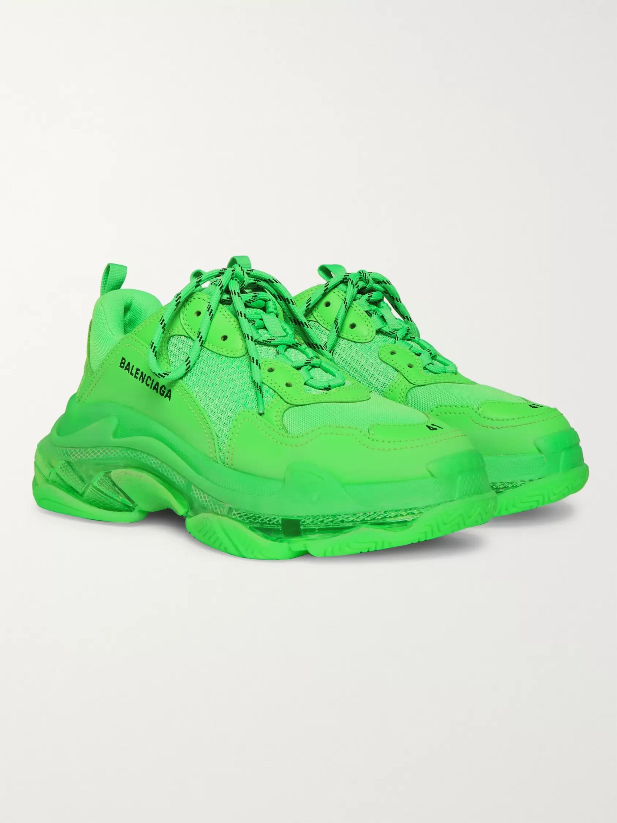 light green balenciaga shoes