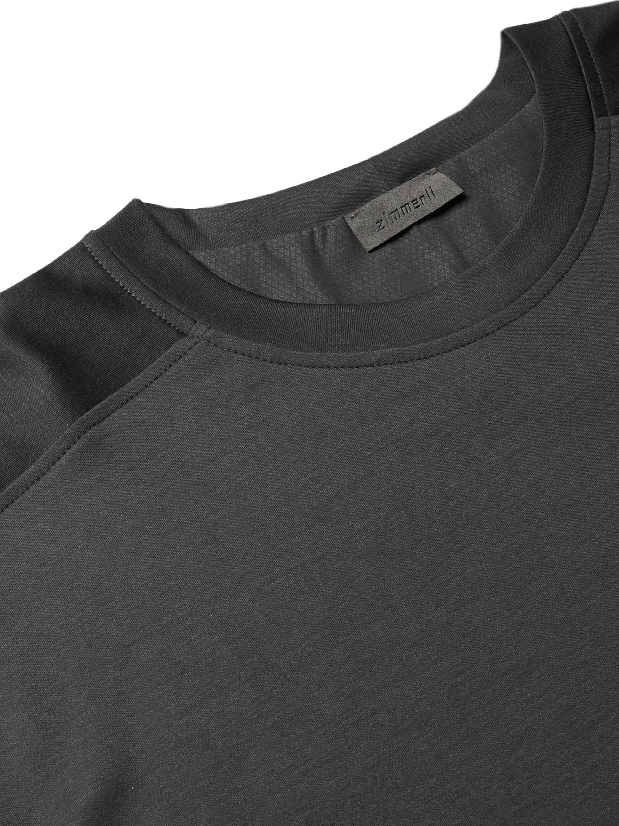 Dark gray Cotton and Modal-Blend Pyjama T-Shirt | ZIMMERLI | MR PORTER