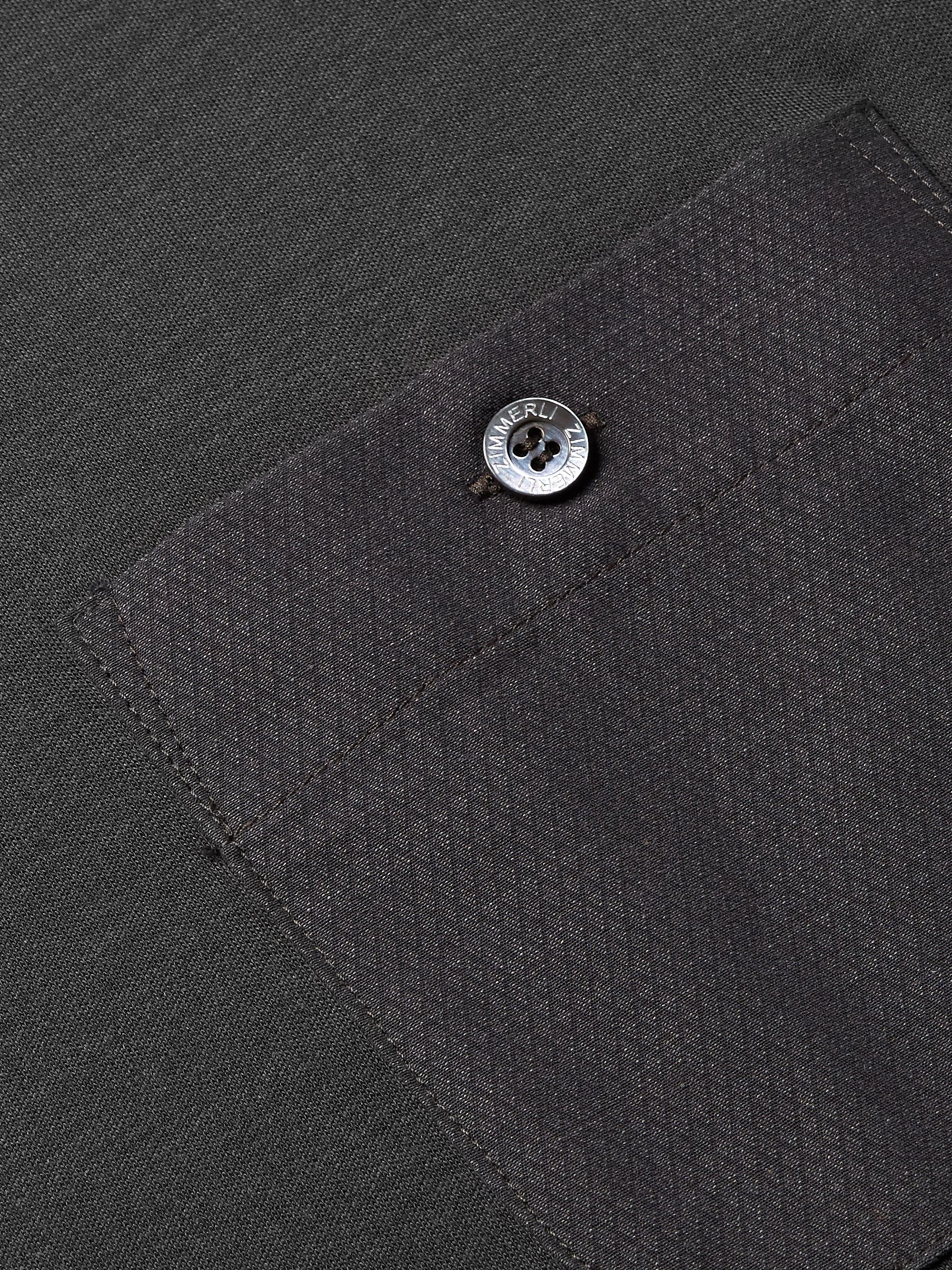 Dark gray Cotton and Modal-Blend Pyjama T-Shirt | ZIMMERLI | MR PORTER