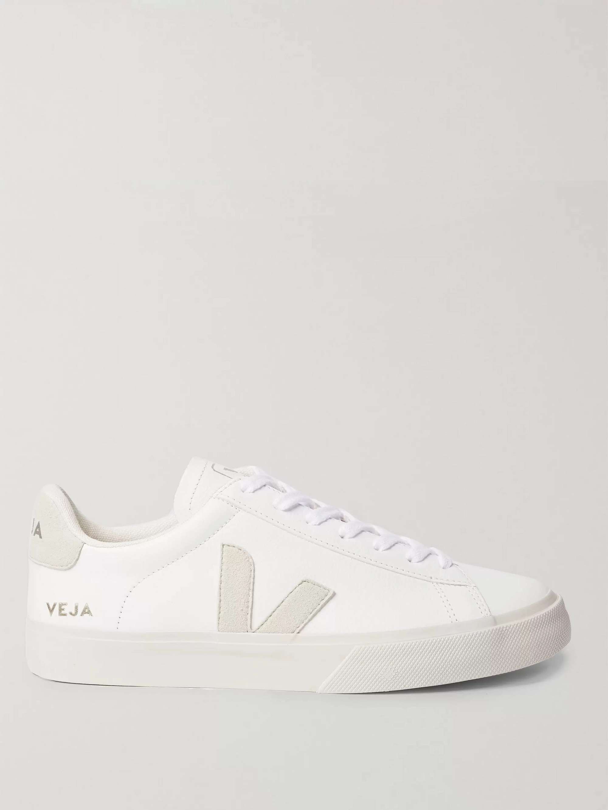 VEJA Campo Suede-Trimmed Leather Sneakers