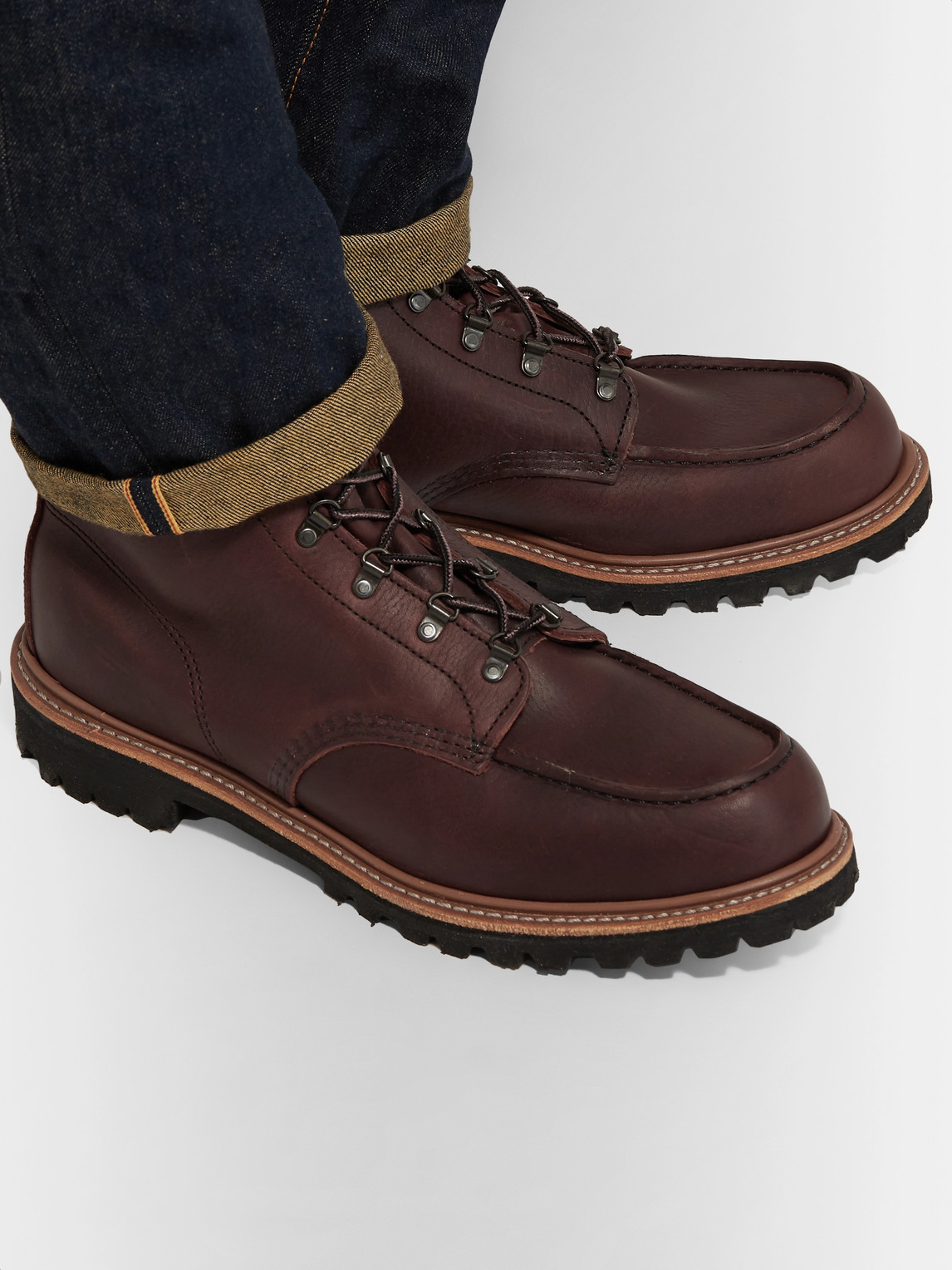 RED WING SHOES 2927 SAWMILL LEATHER BOOTS