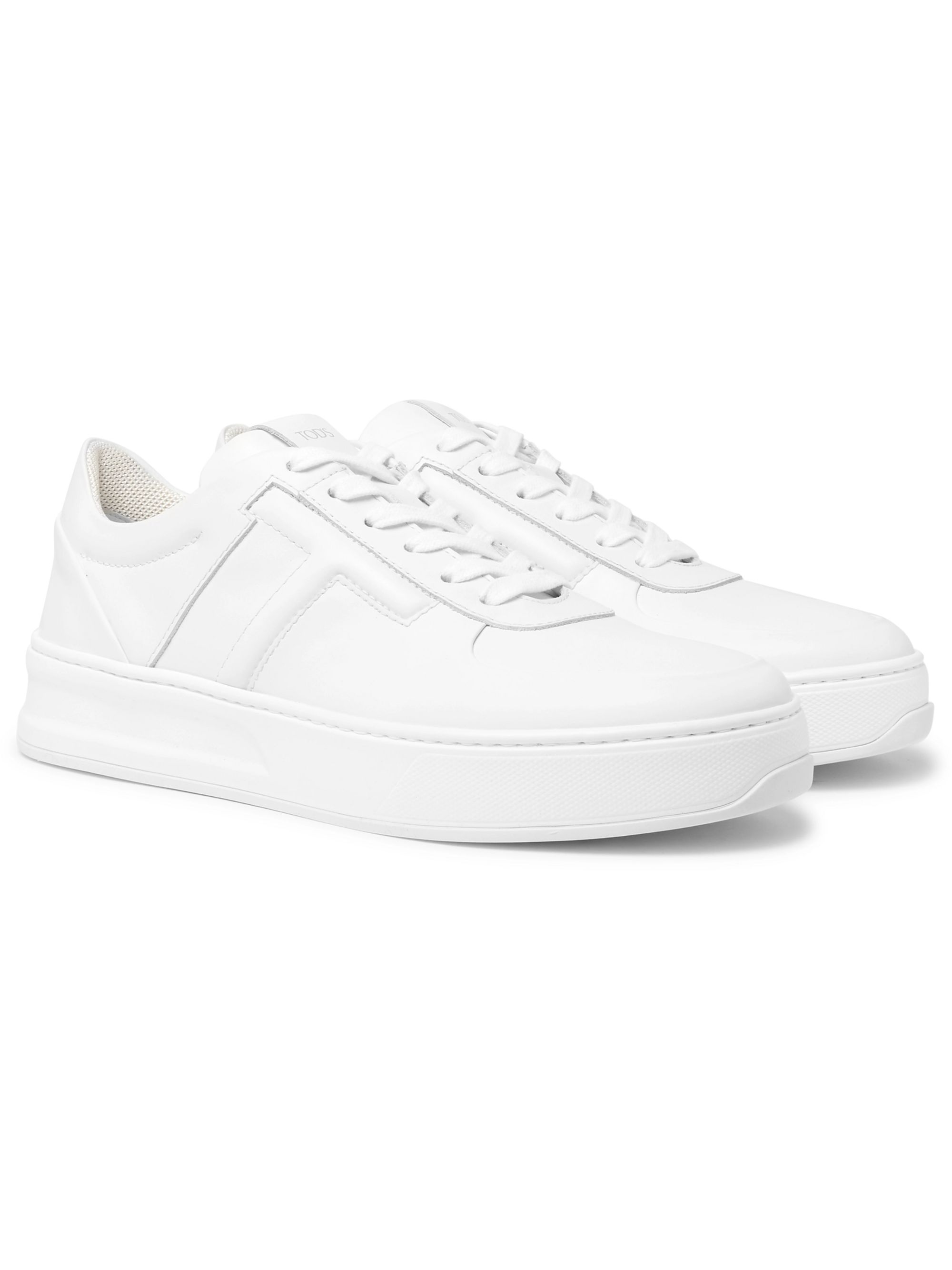 White Cassetta Leather Sneakers | Tod's 