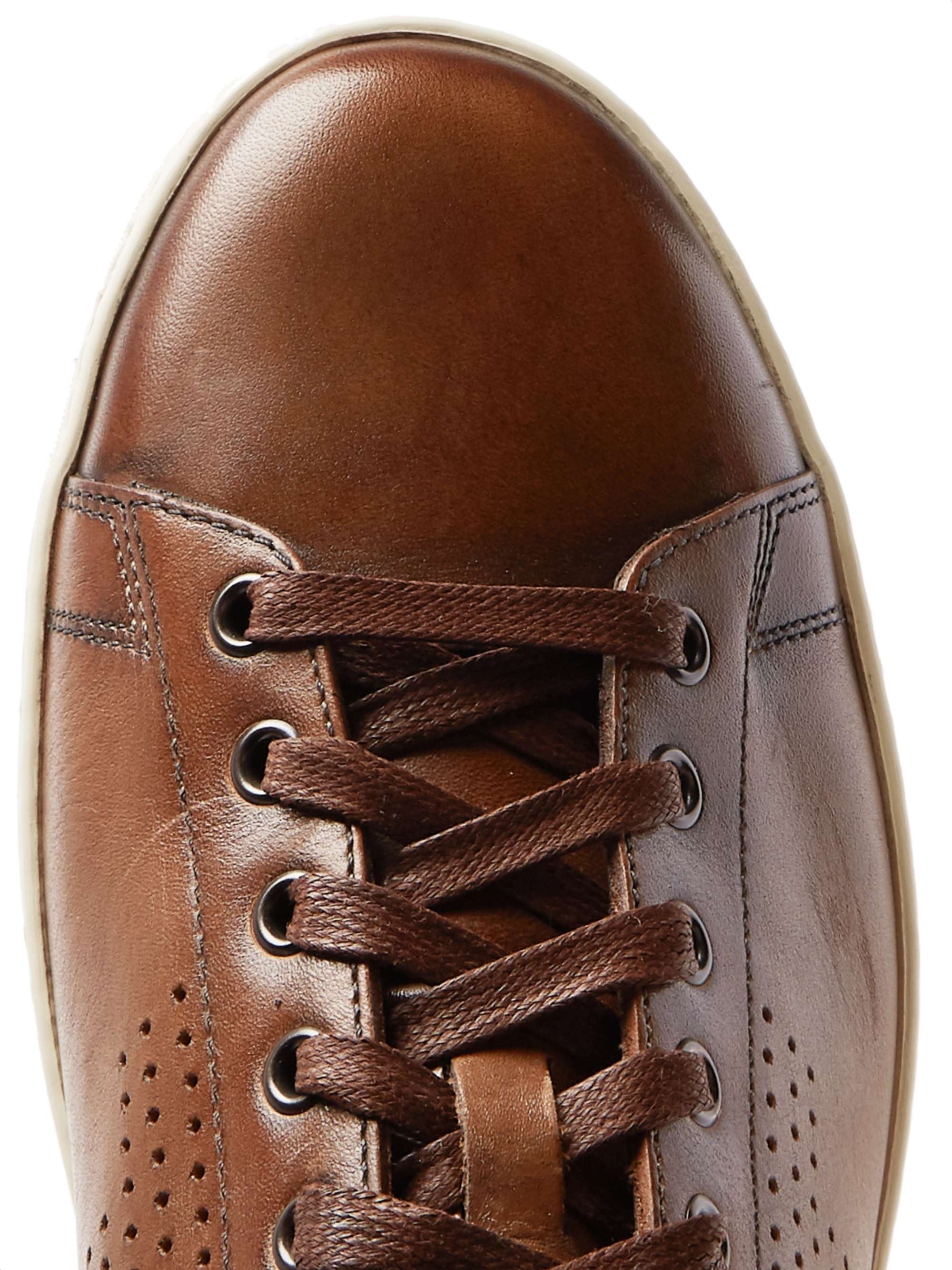 TOM FORD Warwick Burnished-Leather Sneakers