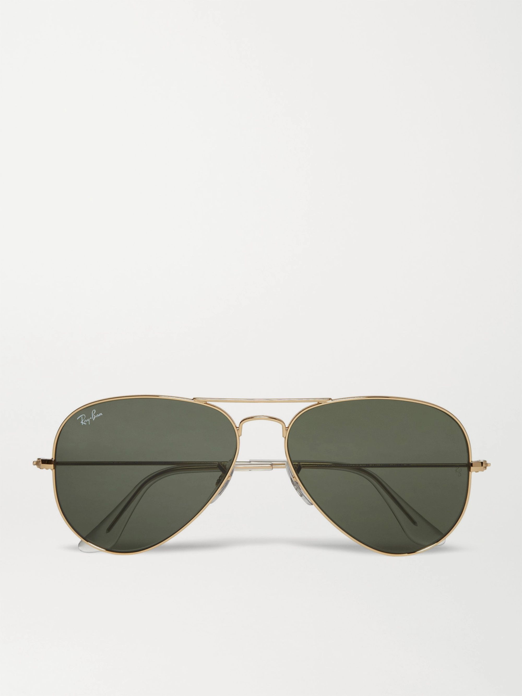 Gold Aviator Gold-Tone Sunglasses | RAY 