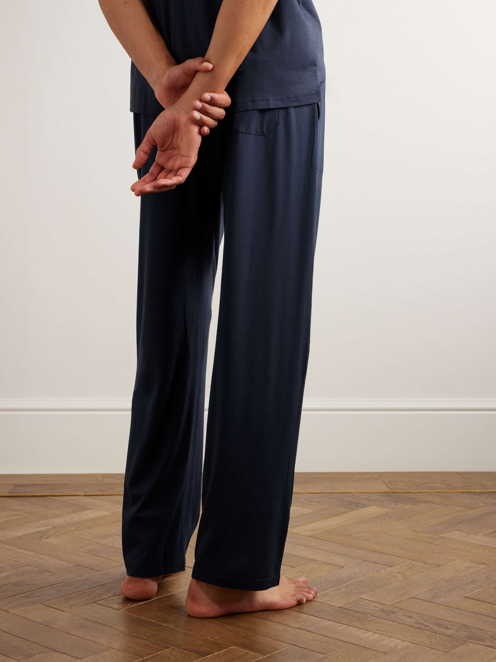 DEREK ROSE Basel Stretch Micro Modal Trousers