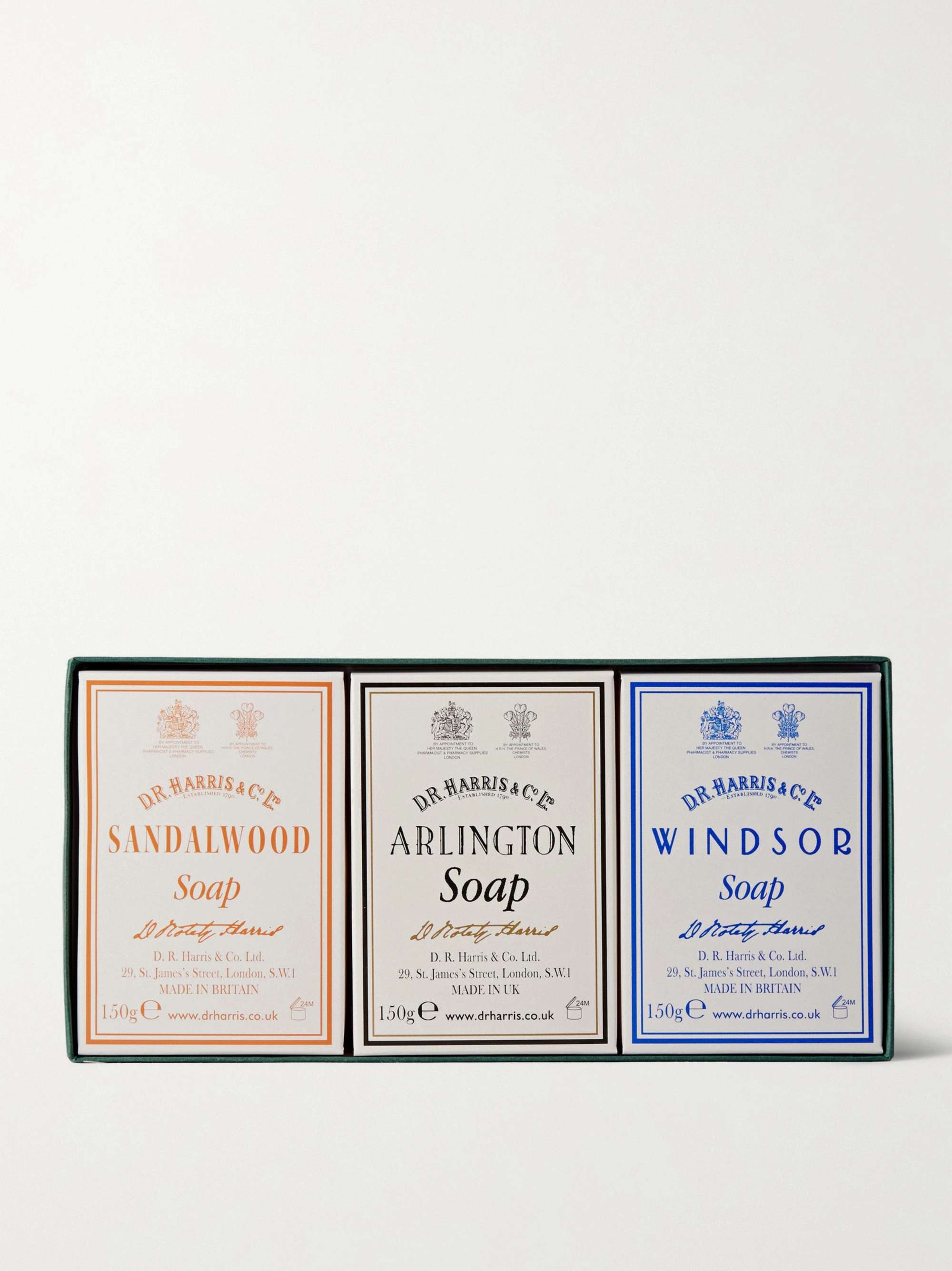 D R Harris Three-Pack Scented Soaps