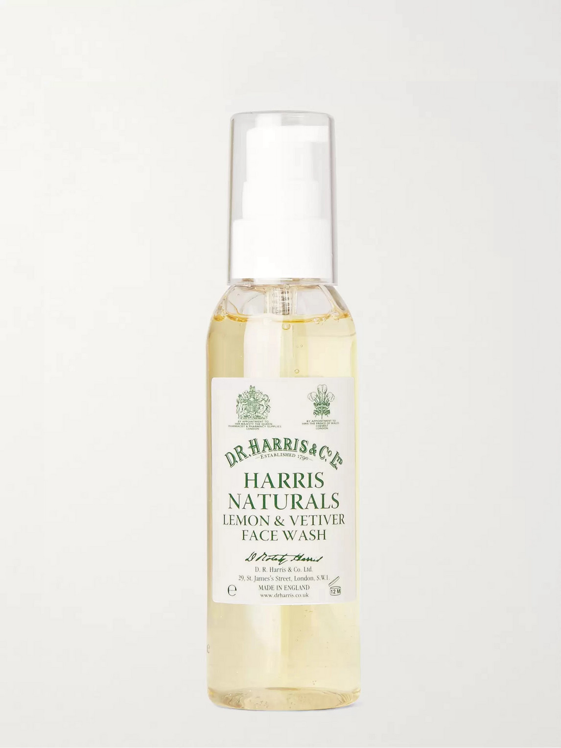D R Harris Lemon And Vetiver Face Wash, 100ml In Colorless