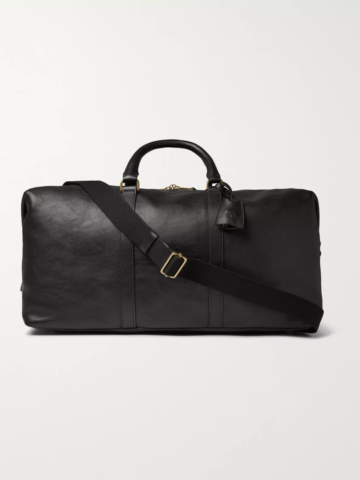 Mulberry Medium Clipper Leather Holdall In Black