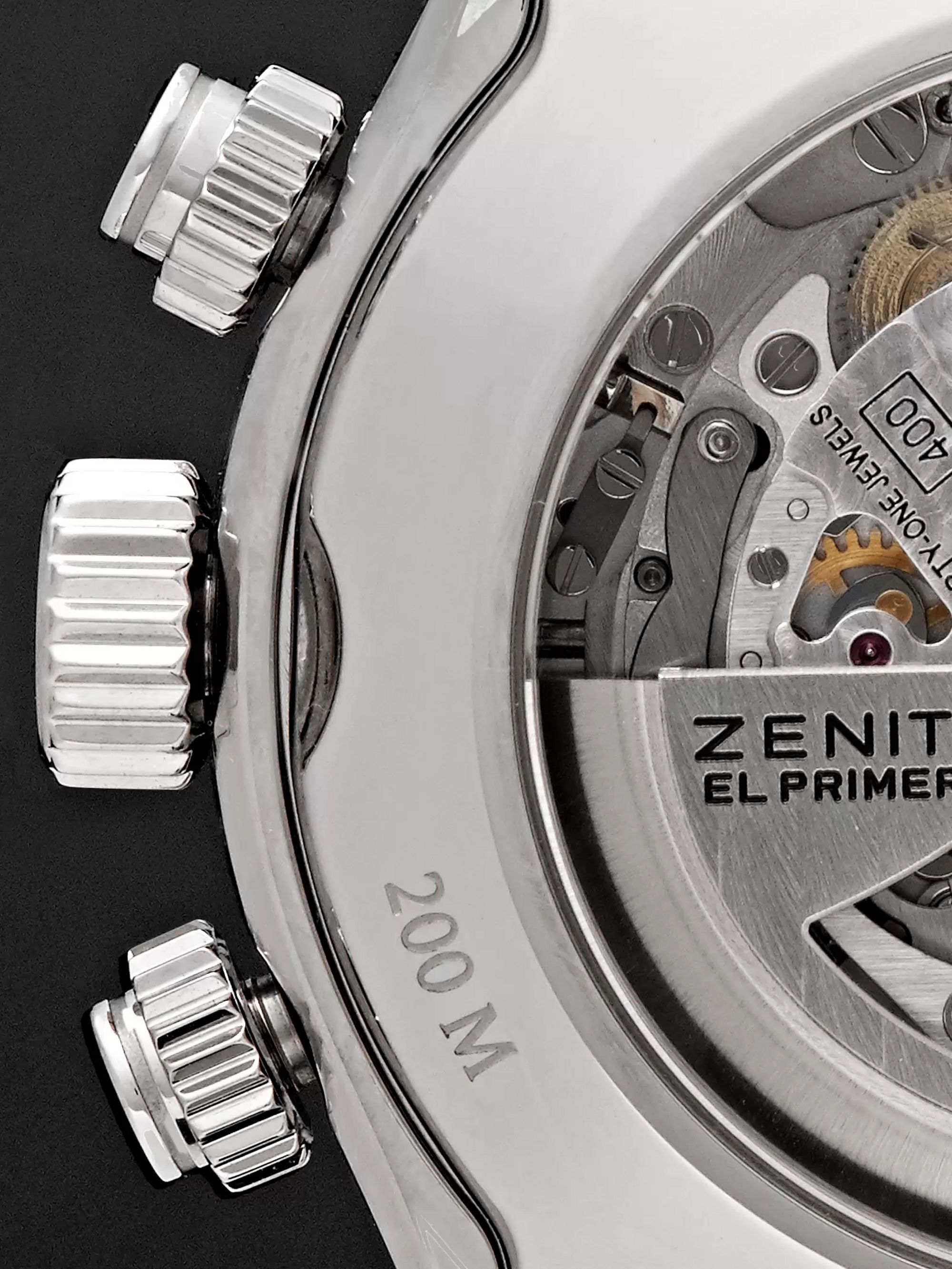 ZENITH El Primero Sport 45mm Stainless Steel and Alligator Watch, Ref. No. 03.2280.400/01.C713