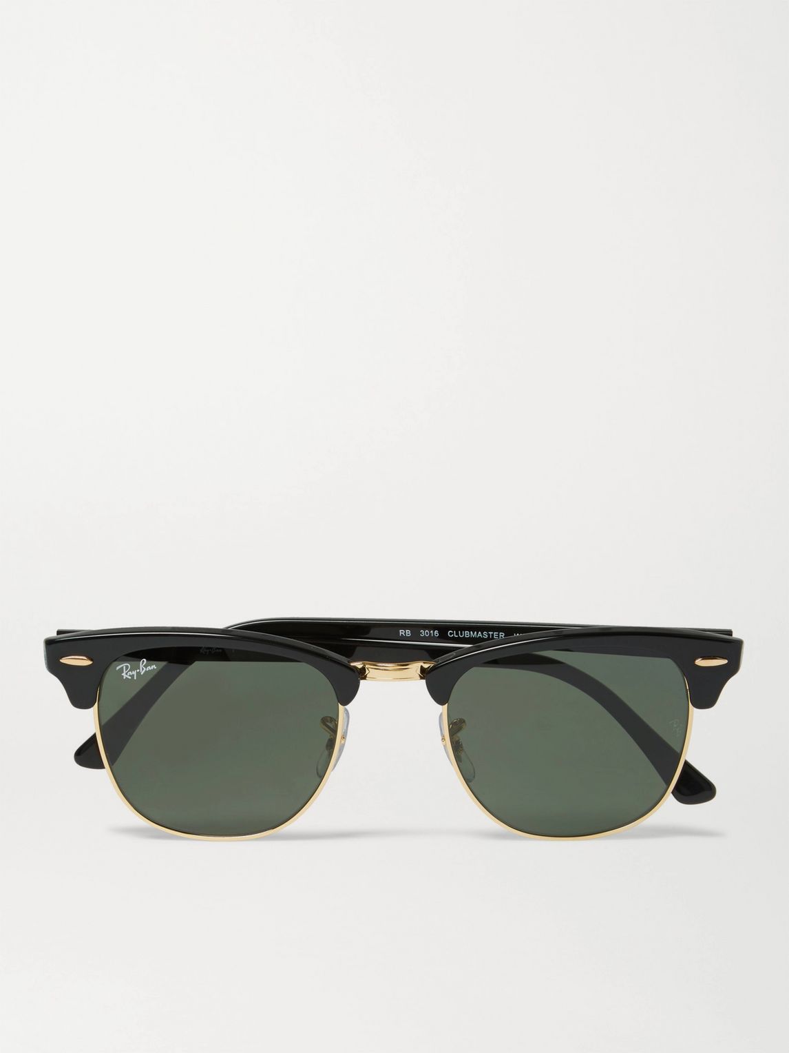Clubmaster Square-Frame Acetate and Gold-Tone Sunglasses
