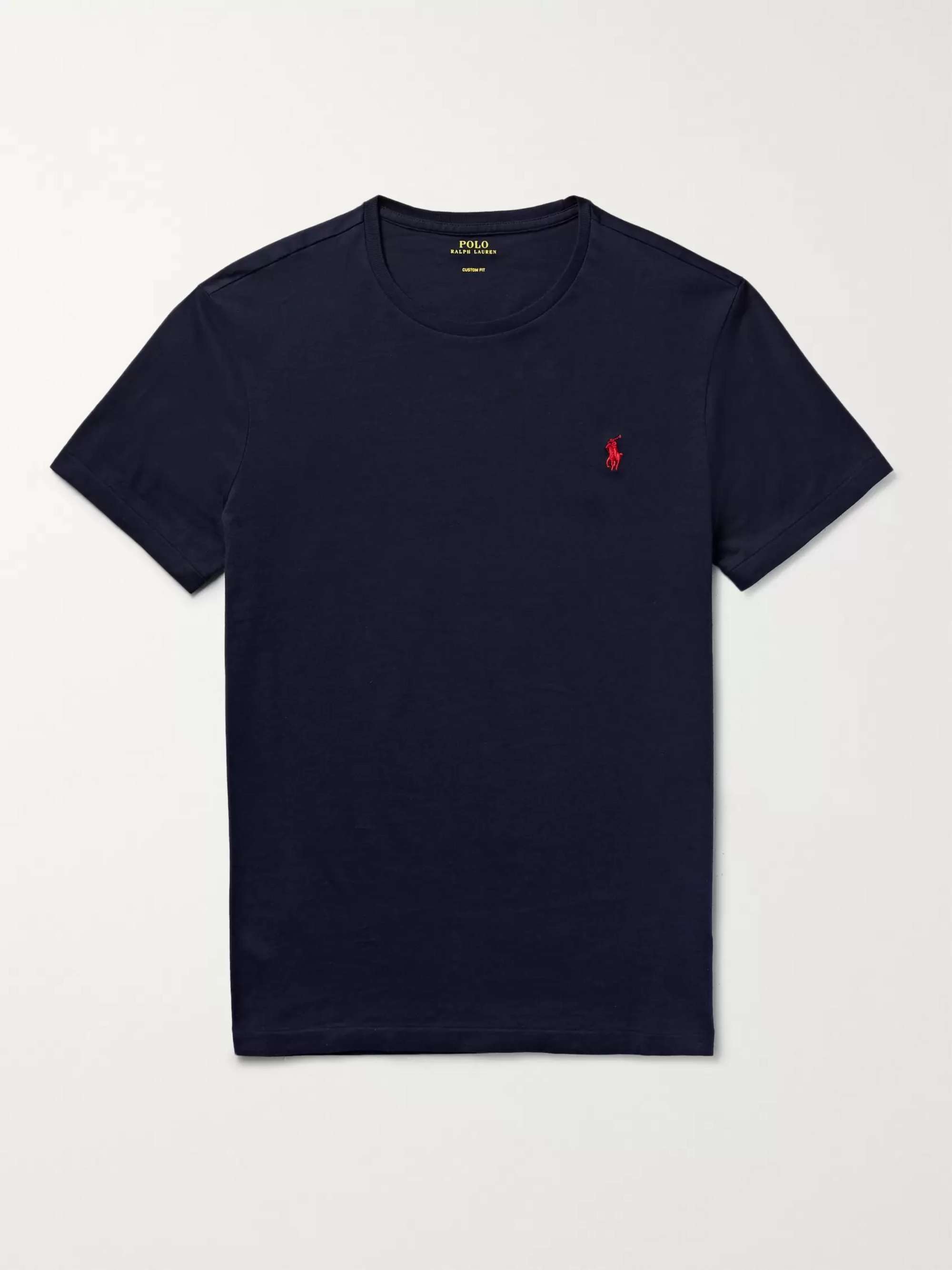 Navy Cotton-Jersey T-Shirt | POLO RALPH LAUREN | MR PORTER
