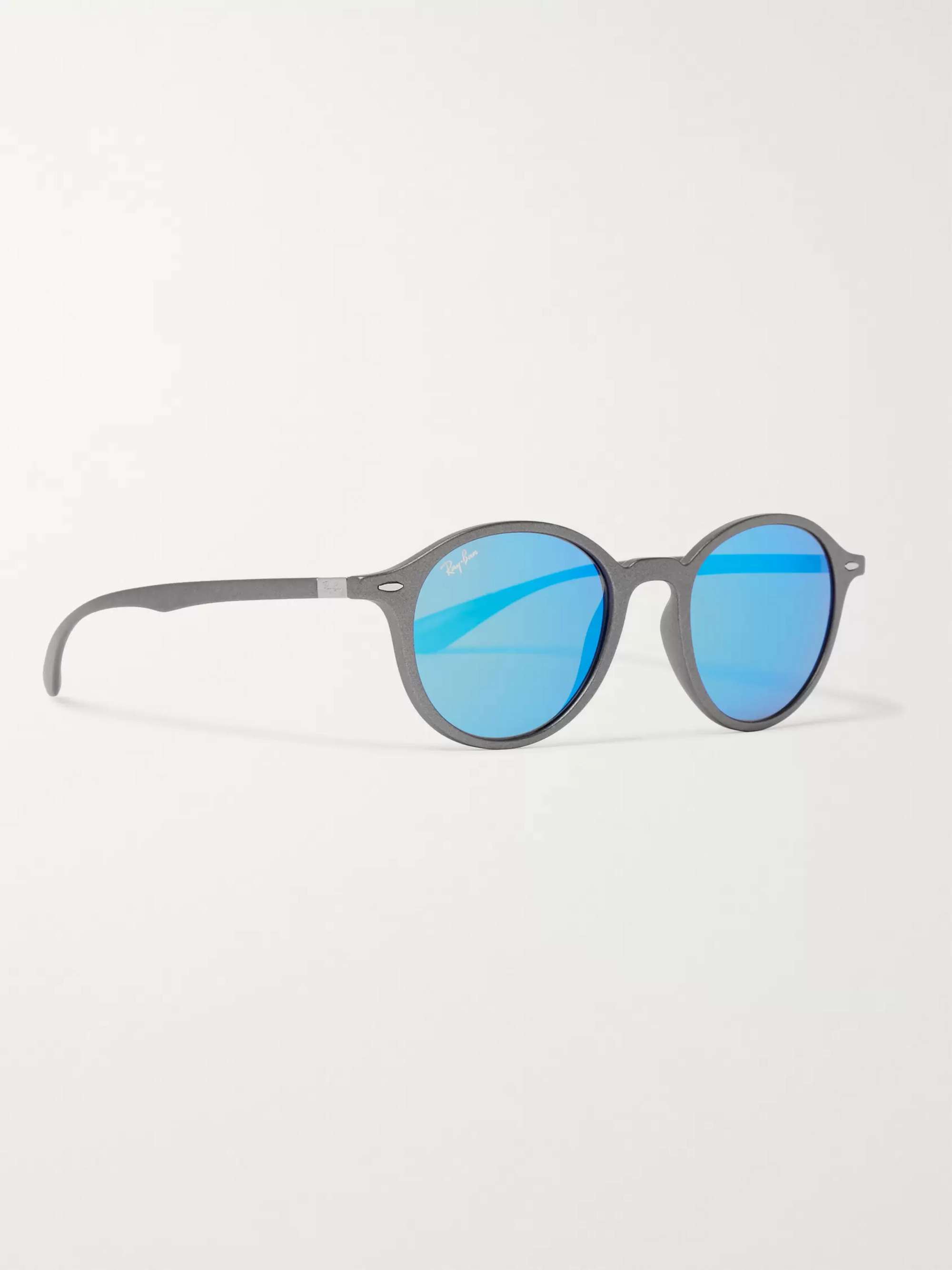 RAY-BAN Round-Frame Tortoiseshell Acetate Sunglasses
