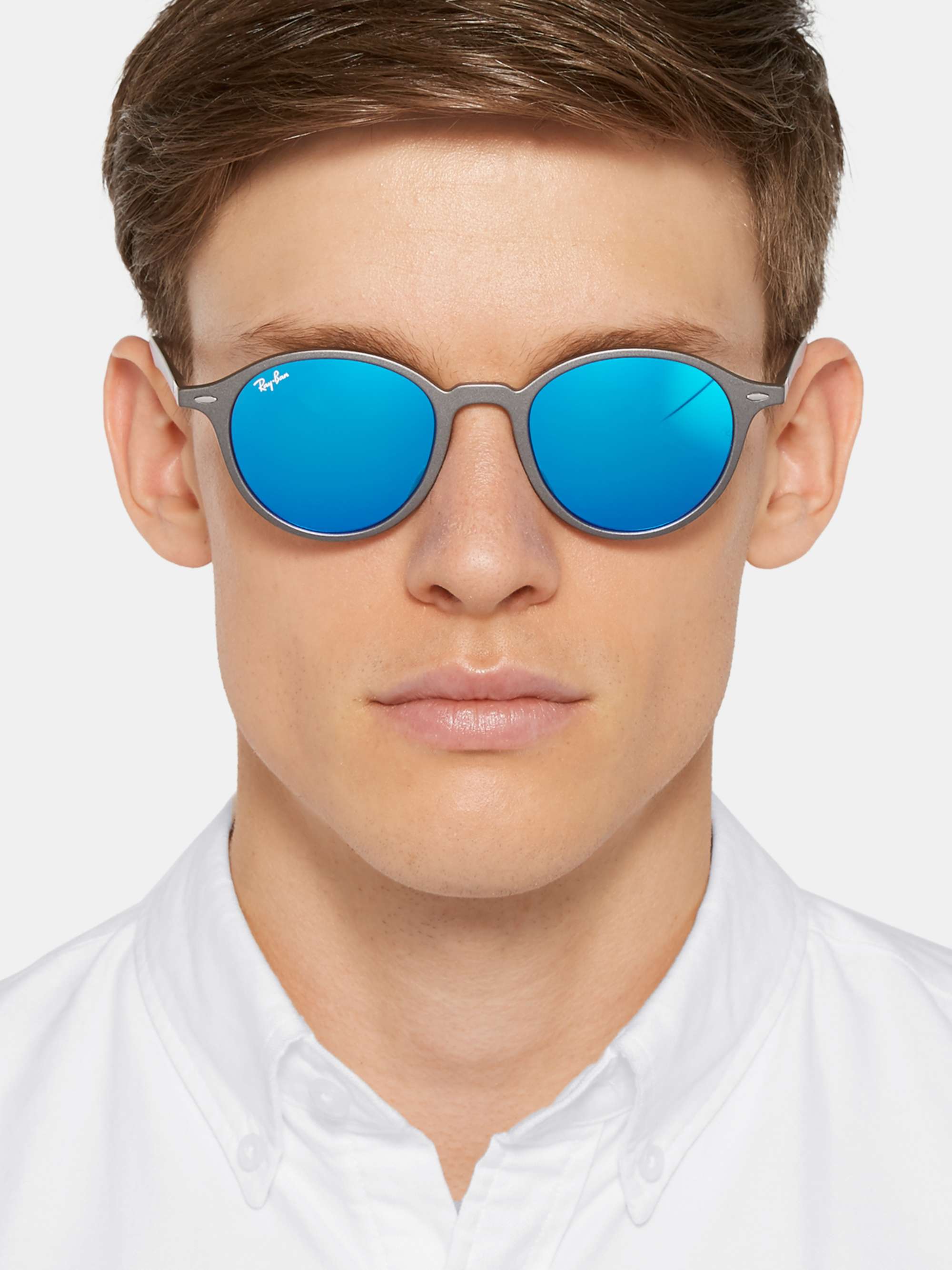 RAY-BAN Round-Frame Tortoiseshell Acetate Sunglasses